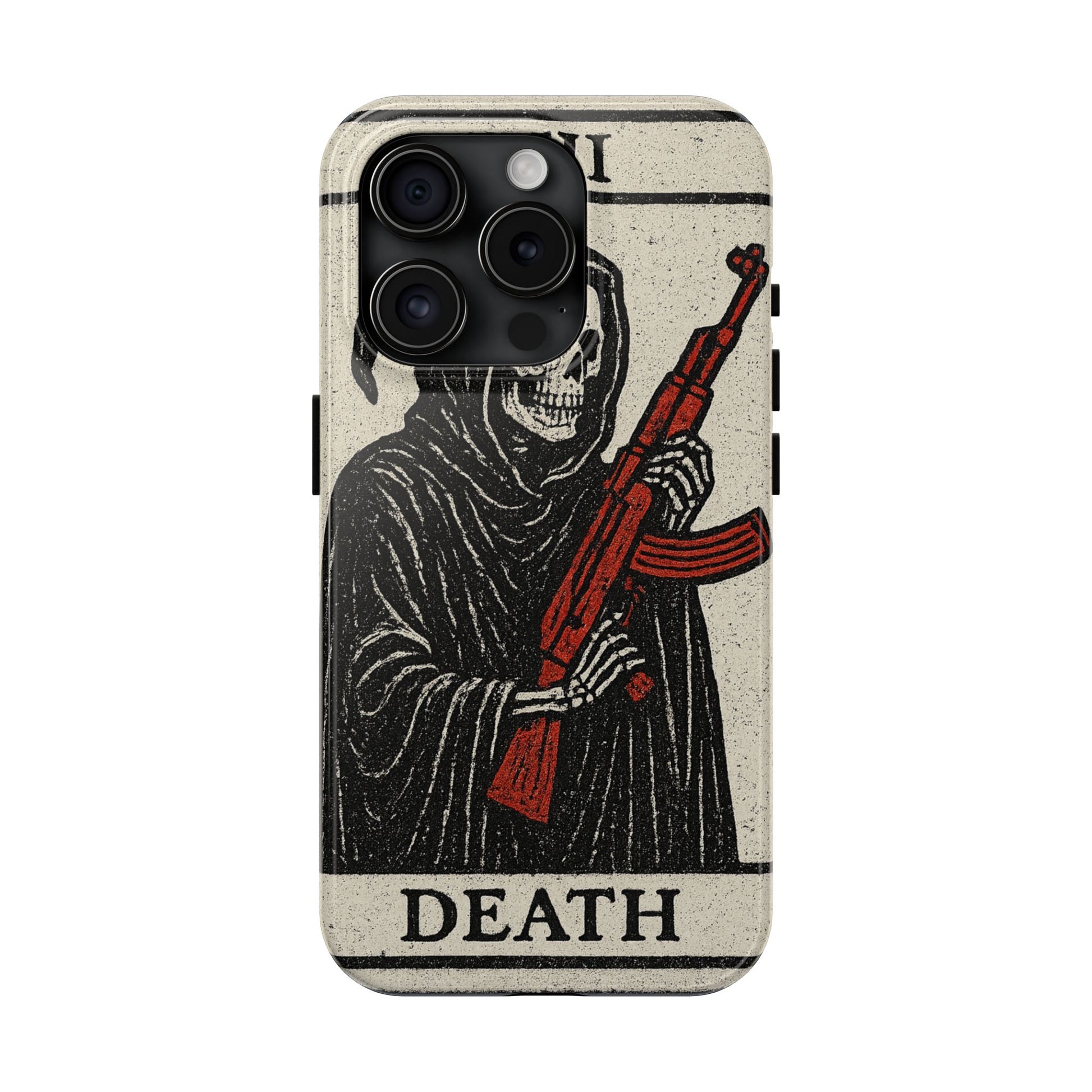 Grim Reaper Phone Case, Tough Phone Case for Gamers, Unique Smartphone Accessories, Halloween Decor, Death-Inspired Gift