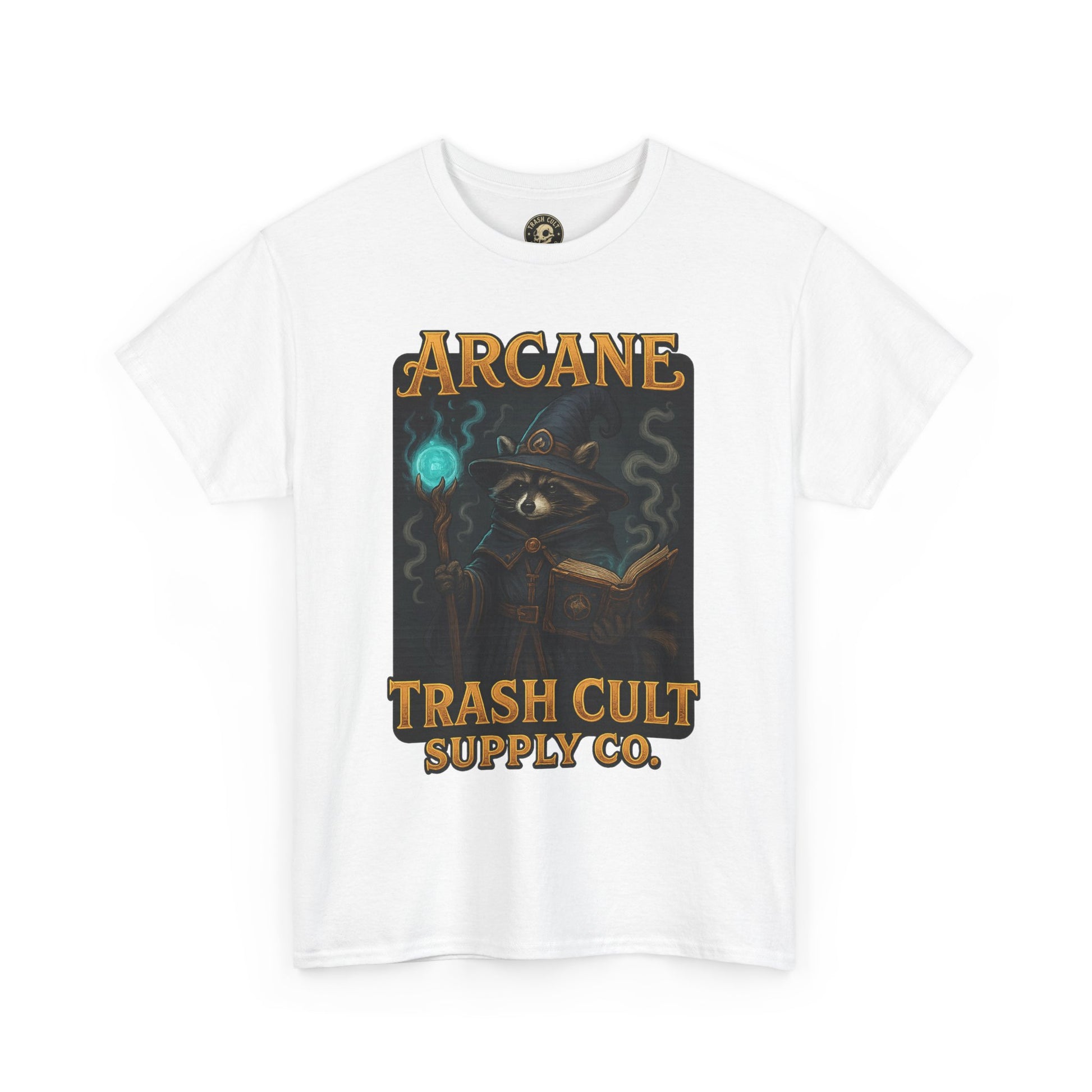 Arcane Trash Cult Unisex Heavy Cotton Tee, Cult Merchandise, Witchy Style, Halloween Tee, Casual Everyday Wear