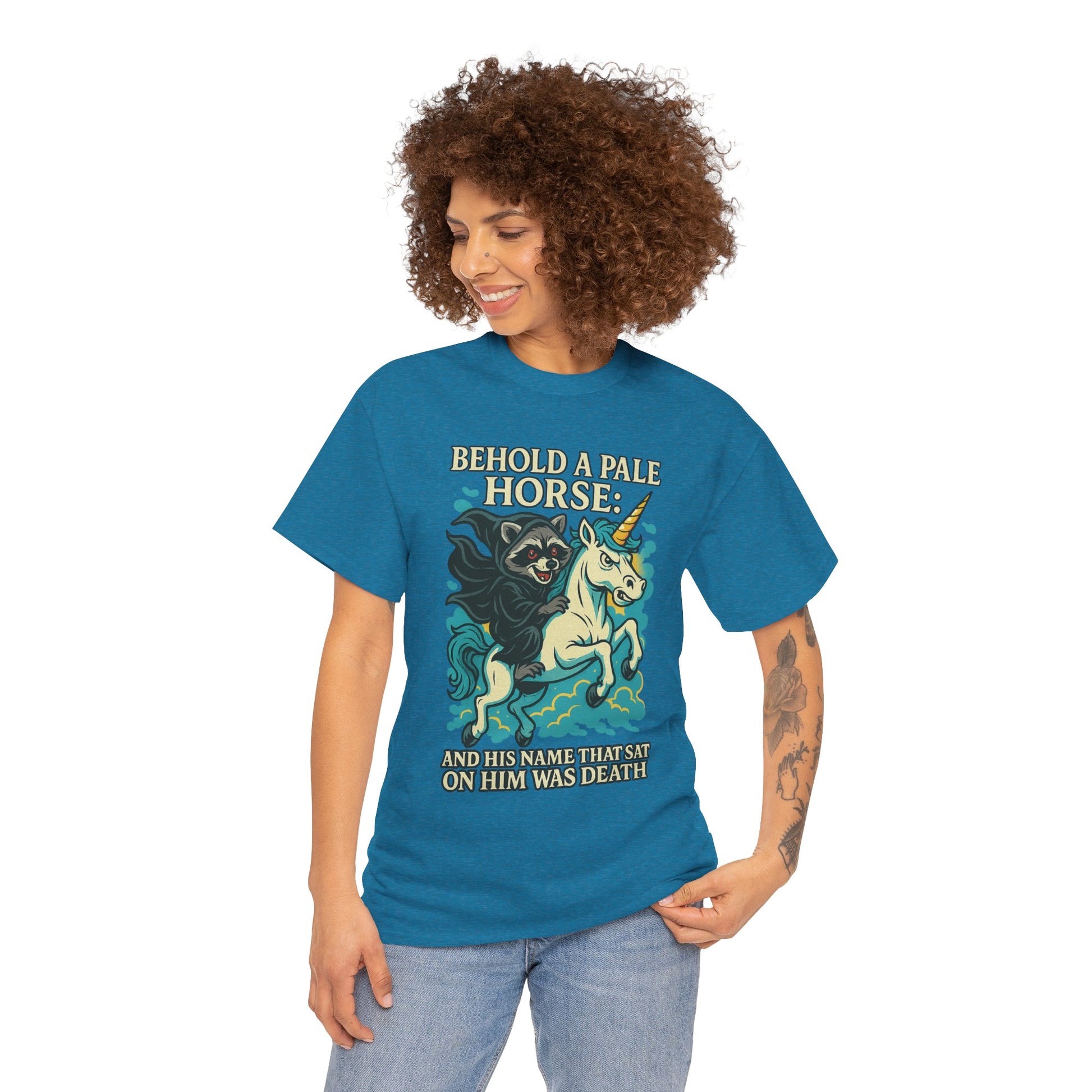 Behold a Pale Horse – Raccoon of Death Shirt | Gildan 5000 Unisex Tee