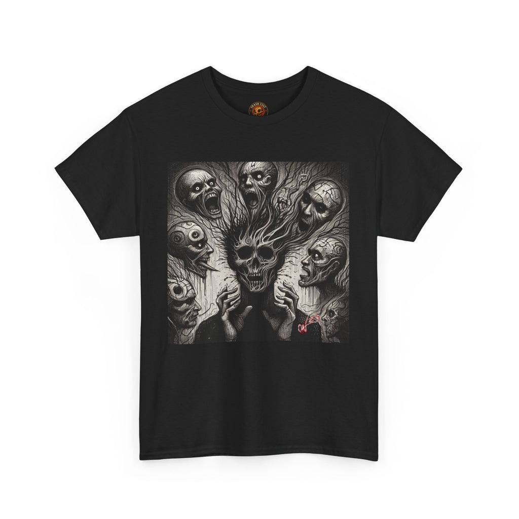 Xian Allen x Trash Cult Shirt – “Voices in the Void” | Horror Skull Scream T-Shirt