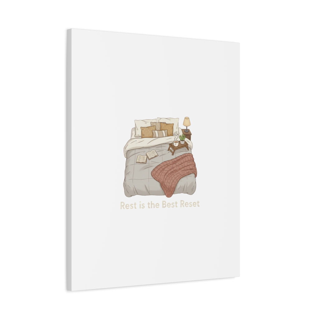Rest is the Best Reset Canvas | sleepy humor, restful vibes