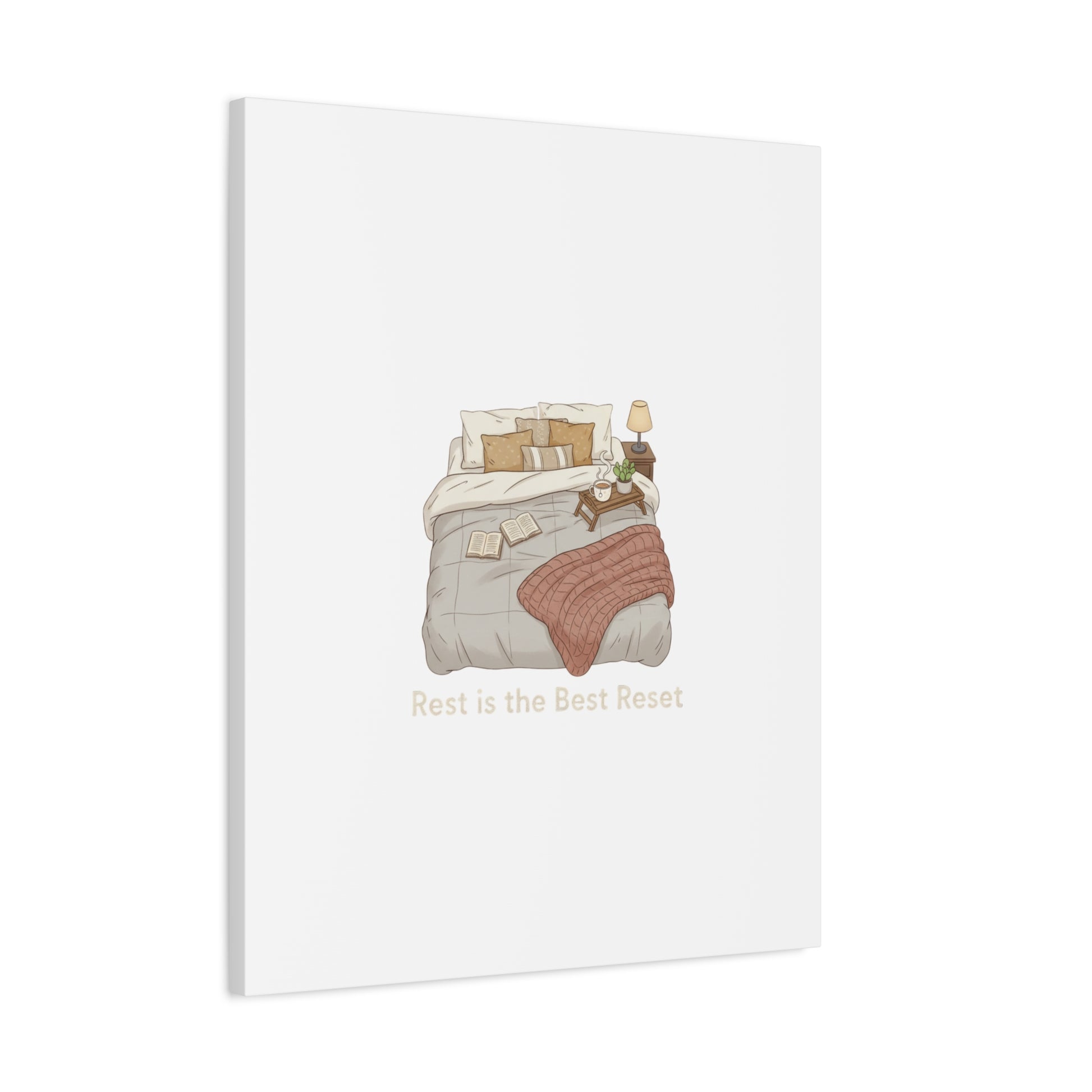 Rest is the Best Reset Canvas | sleepy humor, restful vibes