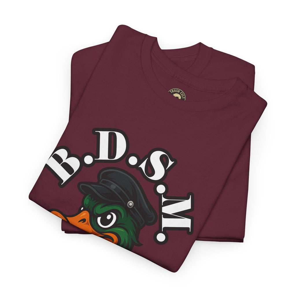 BDSM Mallard Duck Biker Shirt – Funny Biker Duck Tee on Gildan 5000