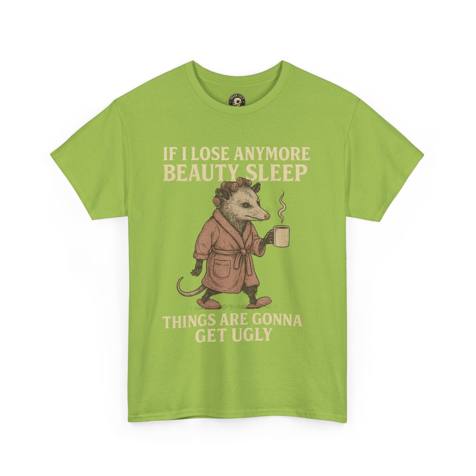 Funny Unisex Heavy Cotton Tee - "If I Lose Anymore Beauty Sleep, Things Are Gonna Get Ugly" - Gift, Sleepwear, Humor, Casual Wear, [...]