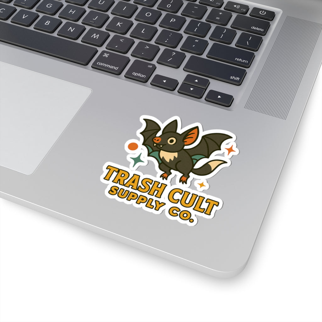 Retro Bat Sticker – Trash Cult Supply Co. | Mid-Century Halloween Aesthetic Kiss Cut Vinyl Sticker