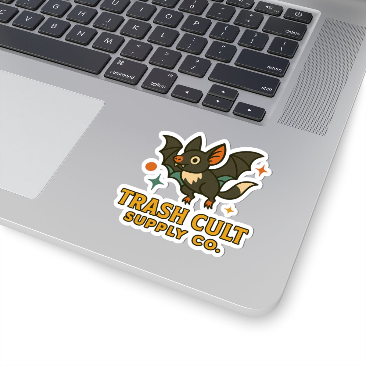 Retro Bat Sticker – Trash Cult Supply Co. | Mid-Century Halloween Aesthetic Kiss Cut Vinyl Sticker