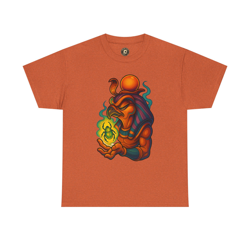 Mystical Guardian Unisex Heavy Cotton Tee, Graphic T-Shirt, Bohemian Style, Unique Fashion, Gift for Fans, Statement Tee
