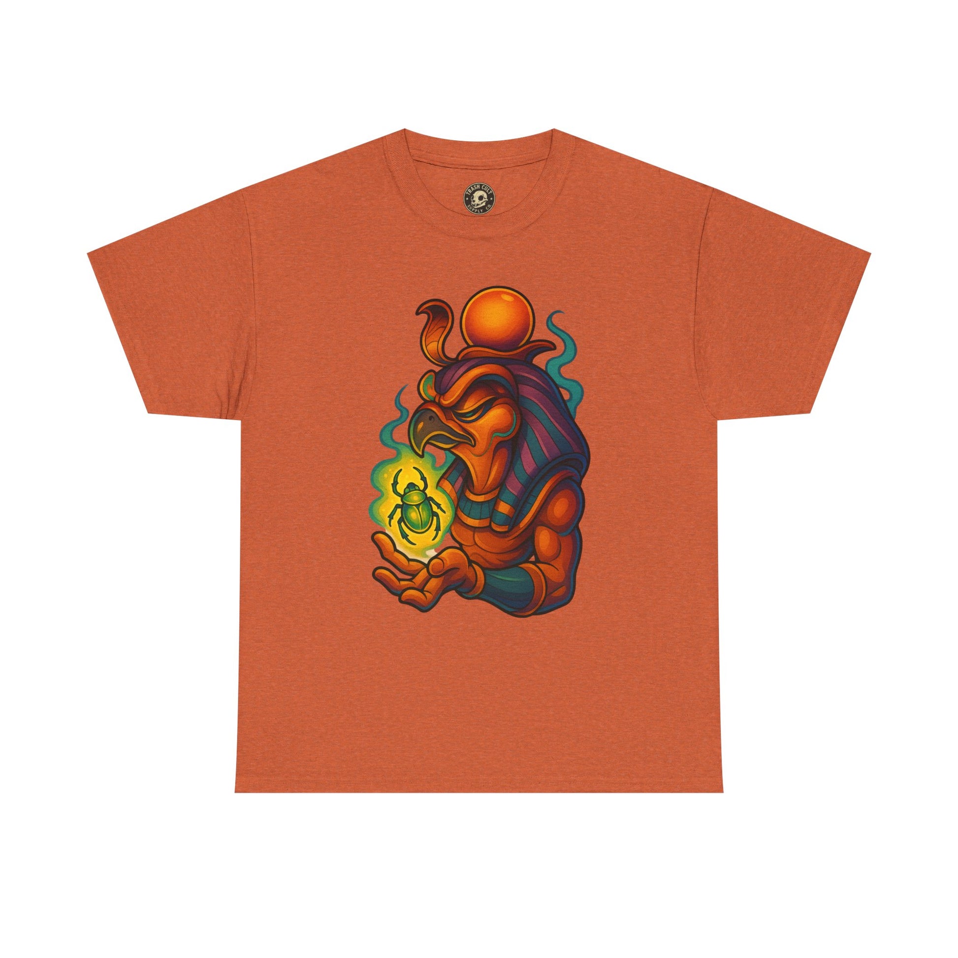 Mystical Guardian Unisex Heavy Cotton Tee, Graphic T-Shirt, Bohemian Style, Unique Fashion, Gift for Fans, Statement Tee