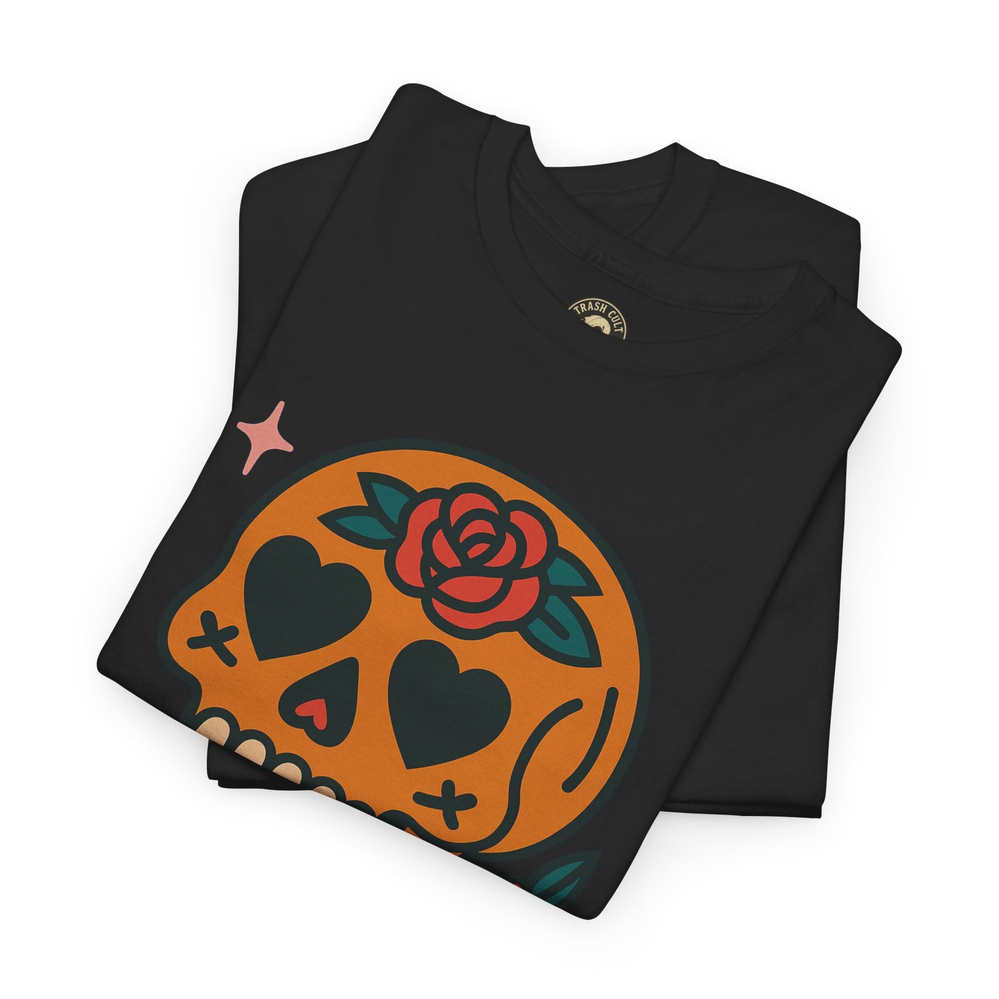 Sugar Skull T-Shirt – Trash Cult Supply Co. – Gildan 5000 Heavy Cotton Tee