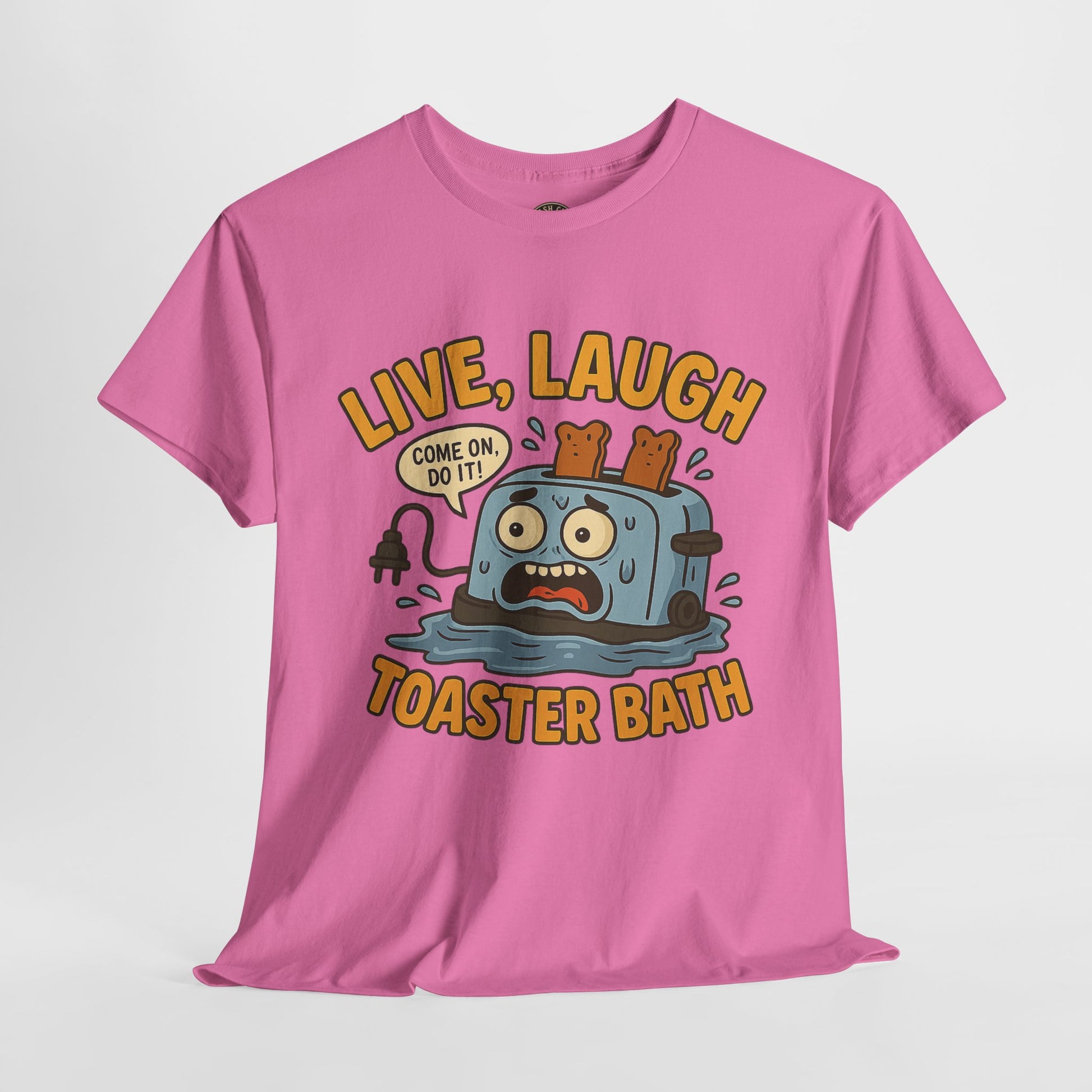 Funny Toaster Bath Tee, Humorous Unisex Shirt, Gift for Friends, Lightweight Cotton Tee, Birthday Party Outfit