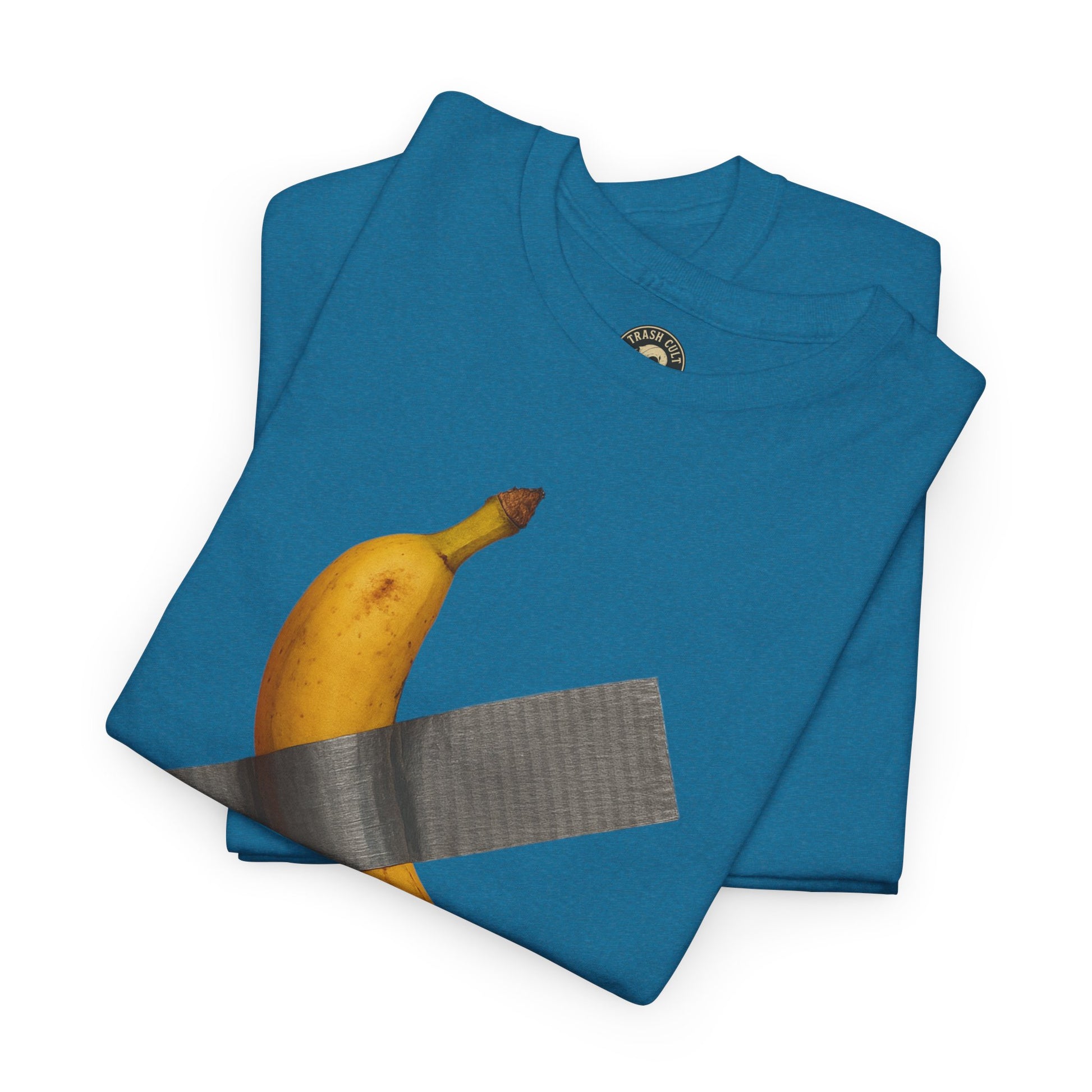 “ART IS DEAD” Banana Duct Tape Meme Tee – Satirical Art Parody Shirt by Trash Cult Supply Co.