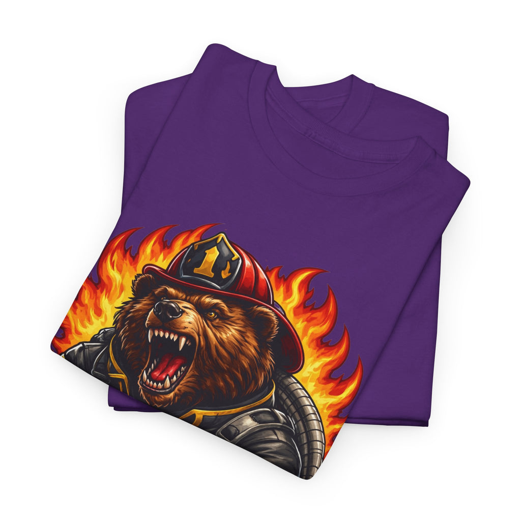 Firefighter Bear T-Shirt – Brave Fireman Graphic Tee