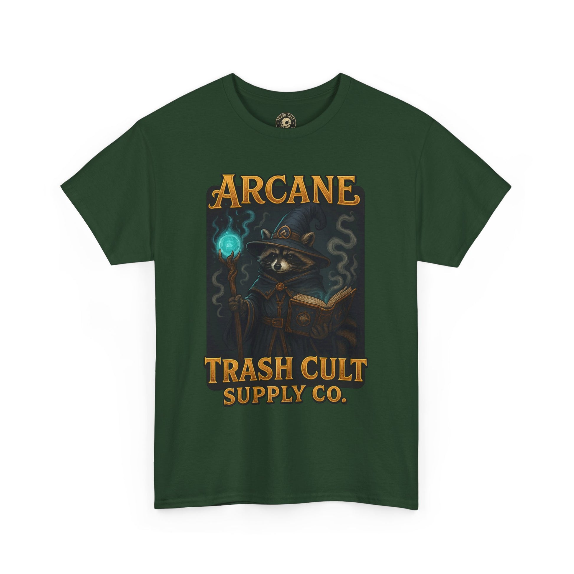 Arcane Trash Cult Unisex Heavy Cotton Tee, Cult Merchandise, Witchy Style, Halloween Tee, Casual Everyday Wear