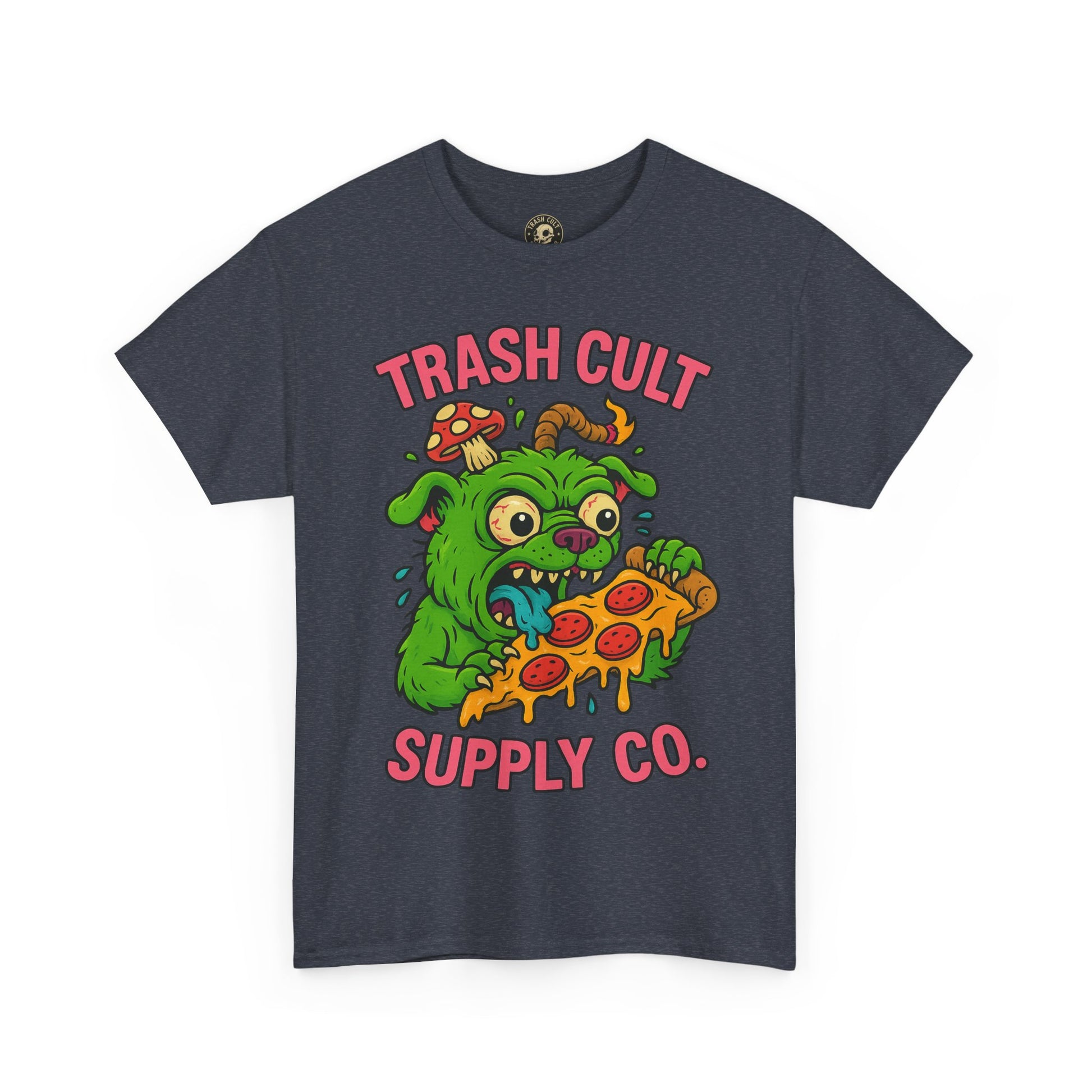 Feral Pizza Monster Shirt – Trash Cult Supply Co | Gildan 5000 Graphic Tee