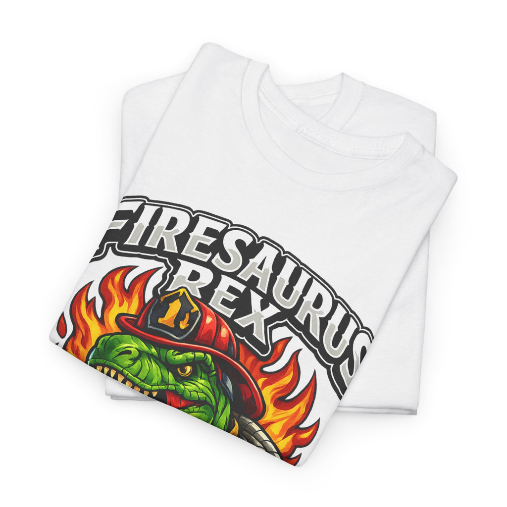 Firesaurus Rex T-Shirt — Funny Firefighter Dinosaur Tee