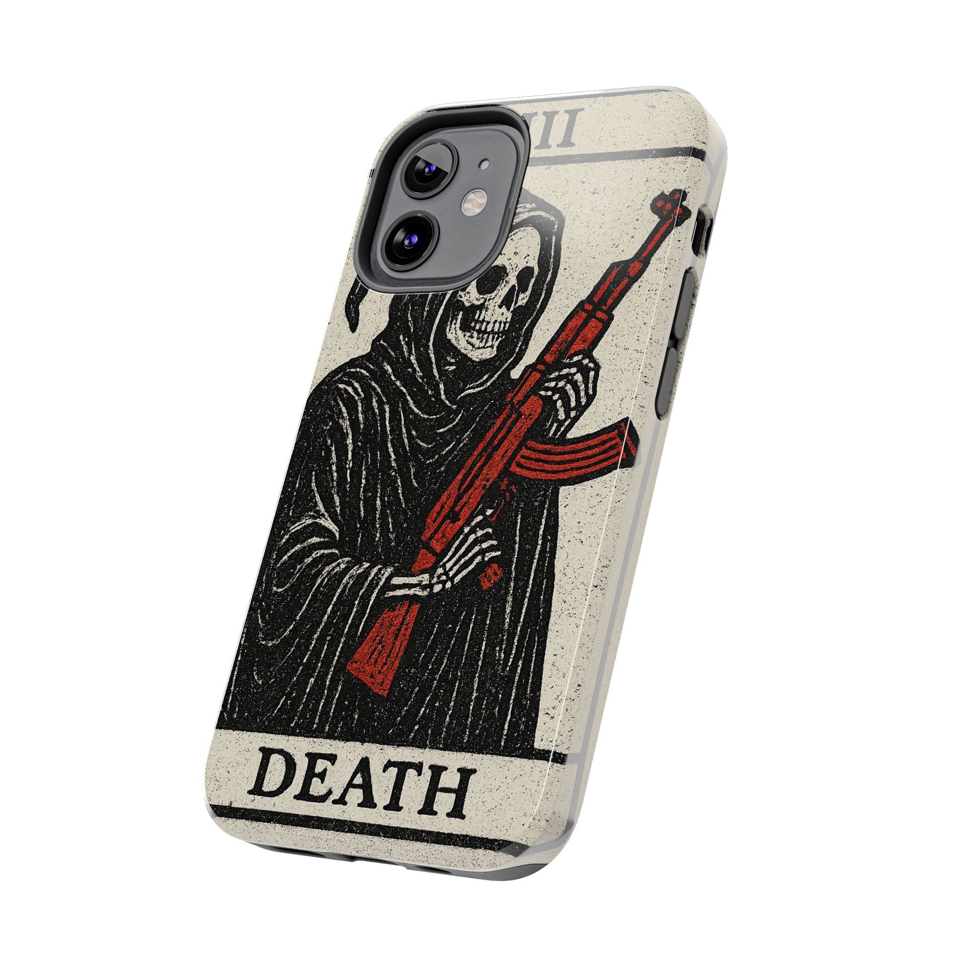 Grim Reaper Phone Case, Tough Phone Case for Gamers, Unique Smartphone Accessories, Halloween Decor, Death-Inspired Gift