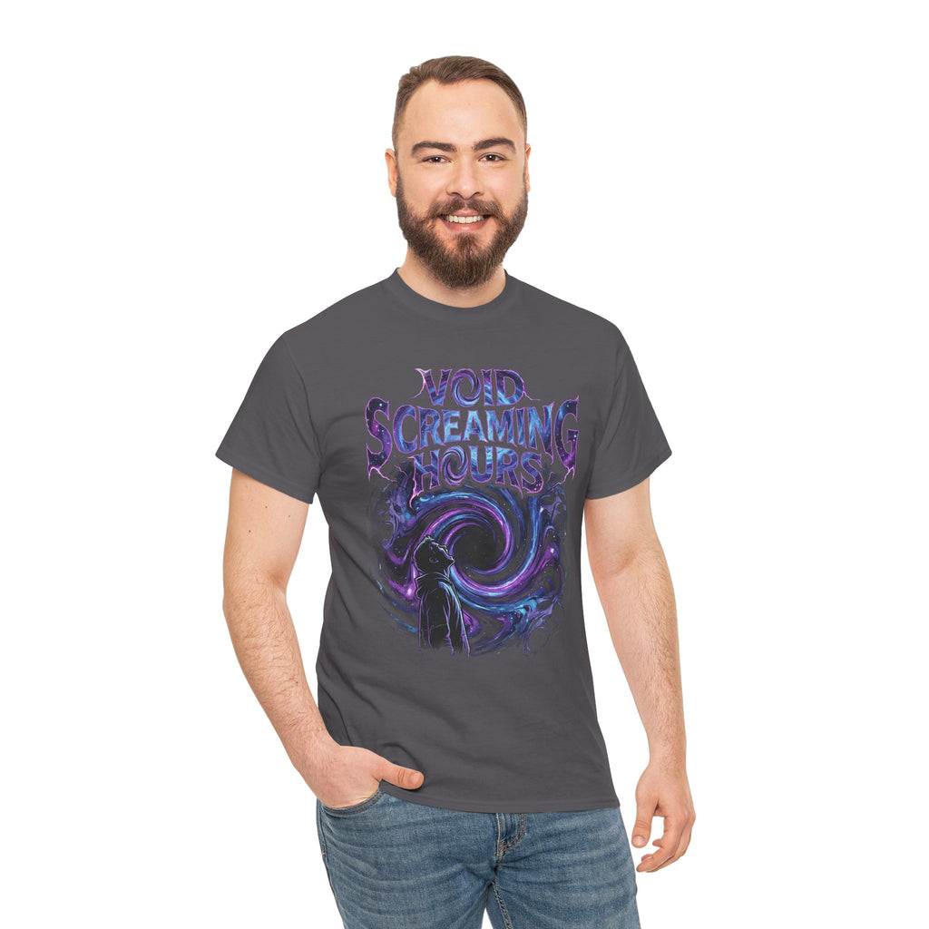 Void Screaming Hours Tee — Gothic Cosmic Horror T‑Shirt