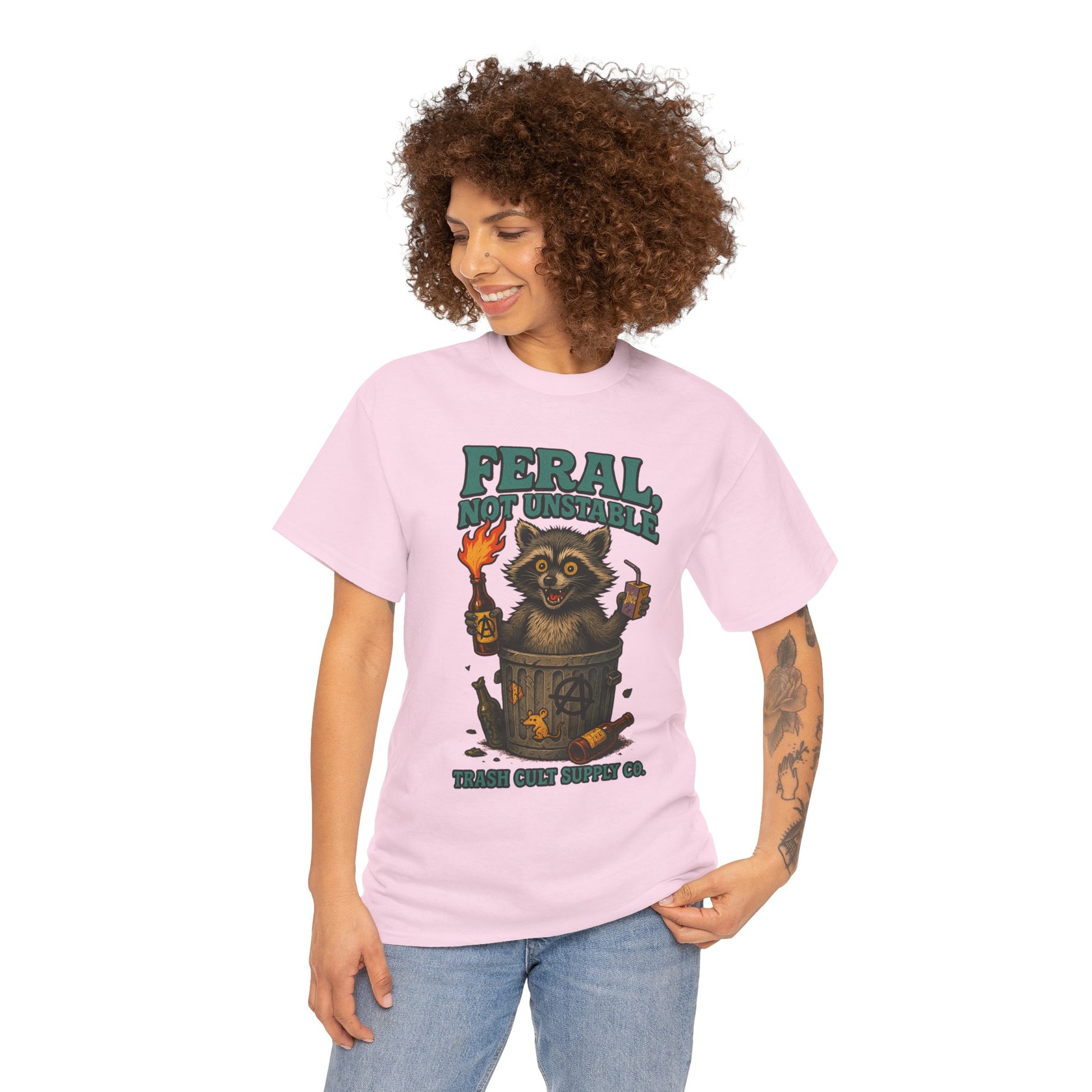 Feral Not Unstable Tee, Streetwear Tee, Graphic Shirt, Funny T-Shirt, Humor Clothing, Unique Gift