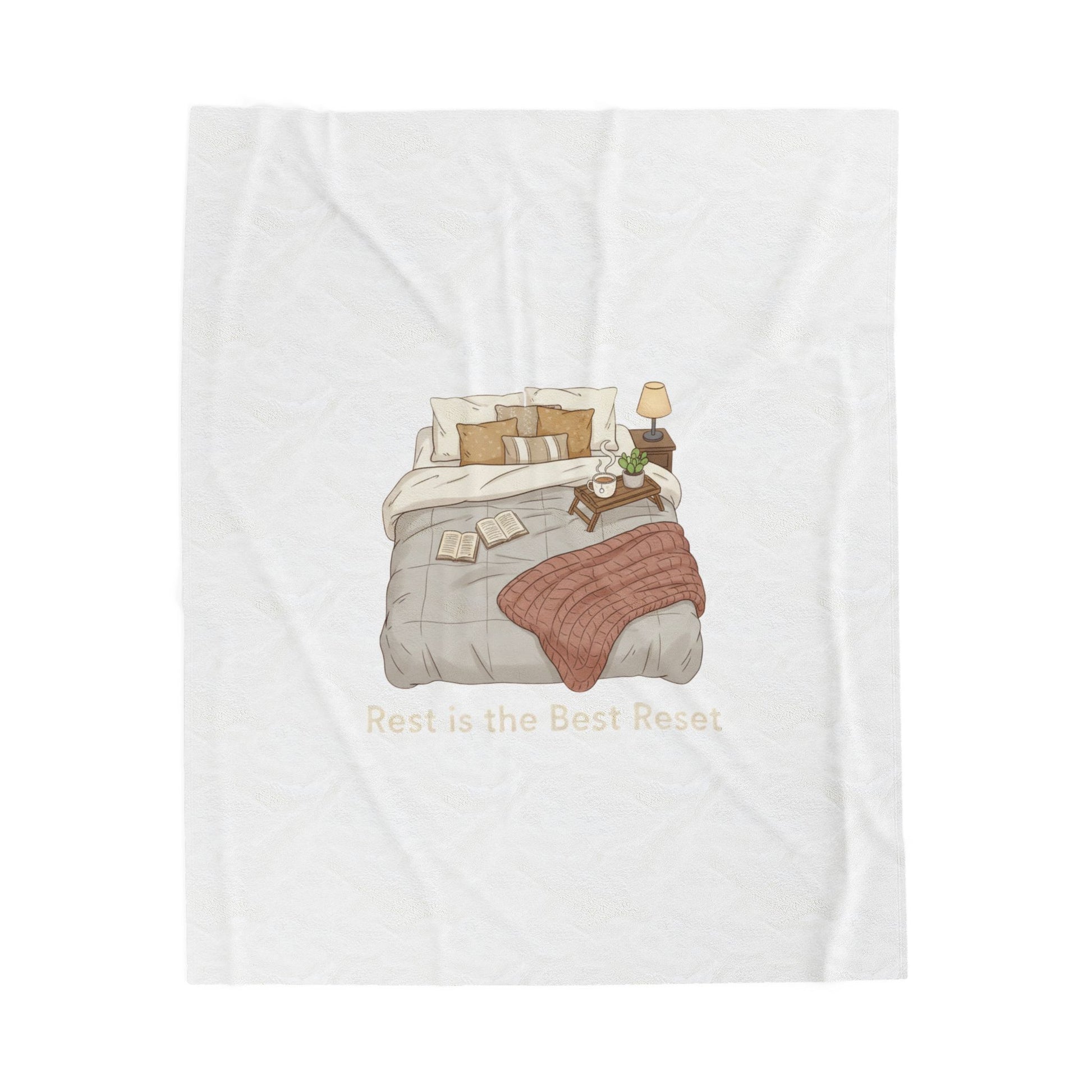 Rest Is the Best Rehab Velveteen Blanket | sleepy humor, nap club