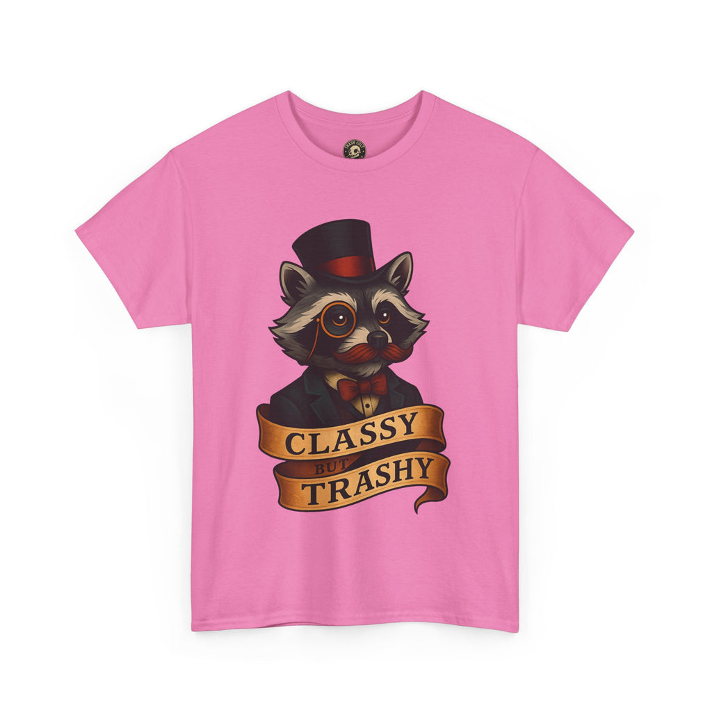 Classy Trashy Raccoon Tee, Unisex Heavy Cotton Tee, Funny Animal Shirt, Unique Gift, Casual Wear, Vintage Style T-Shirt