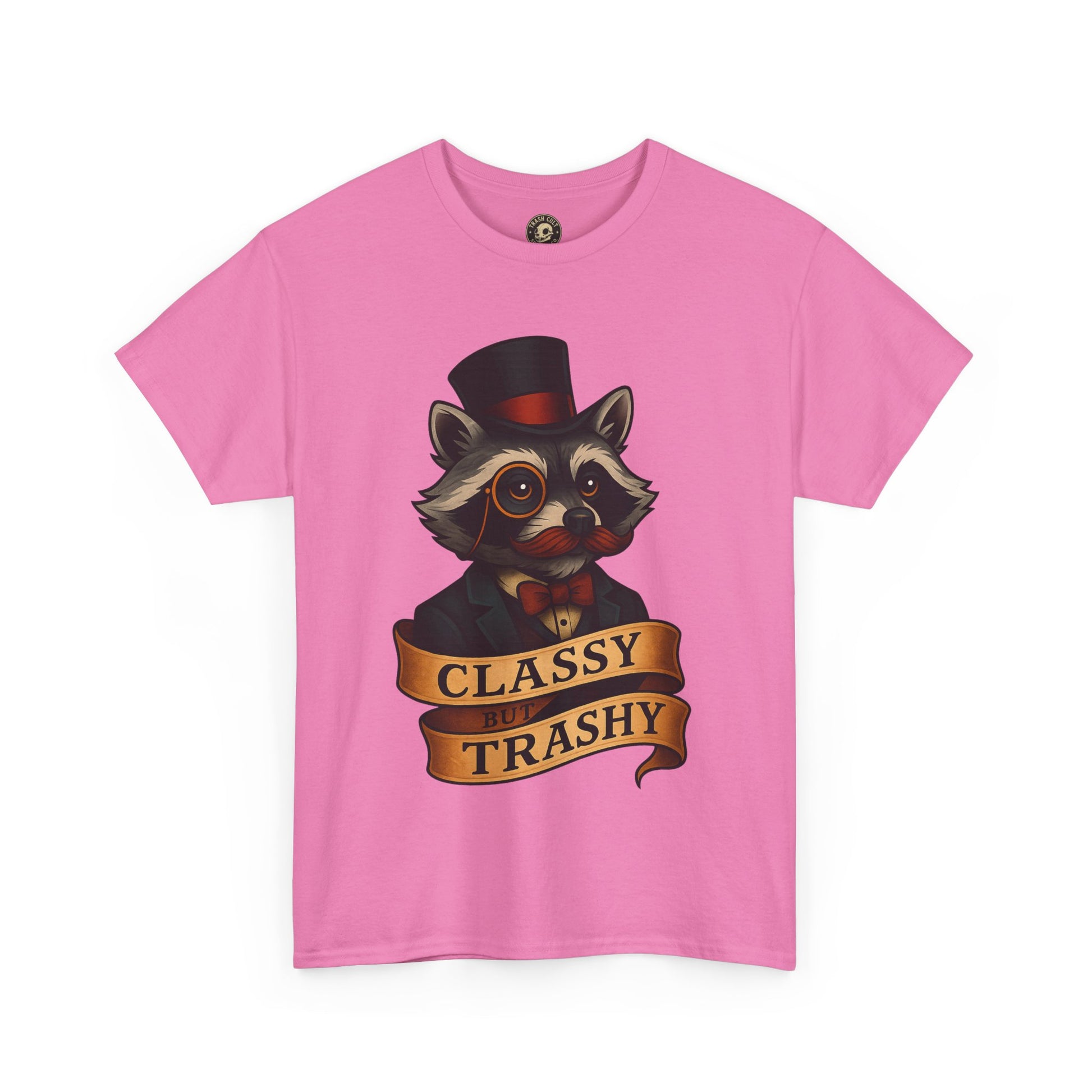Classy Trashy Raccoon Tee, Unisex Heavy Cotton Tee, Funny Animal Shirt, Unique Gift, Casual Wear, Vintage Style T-Shirt