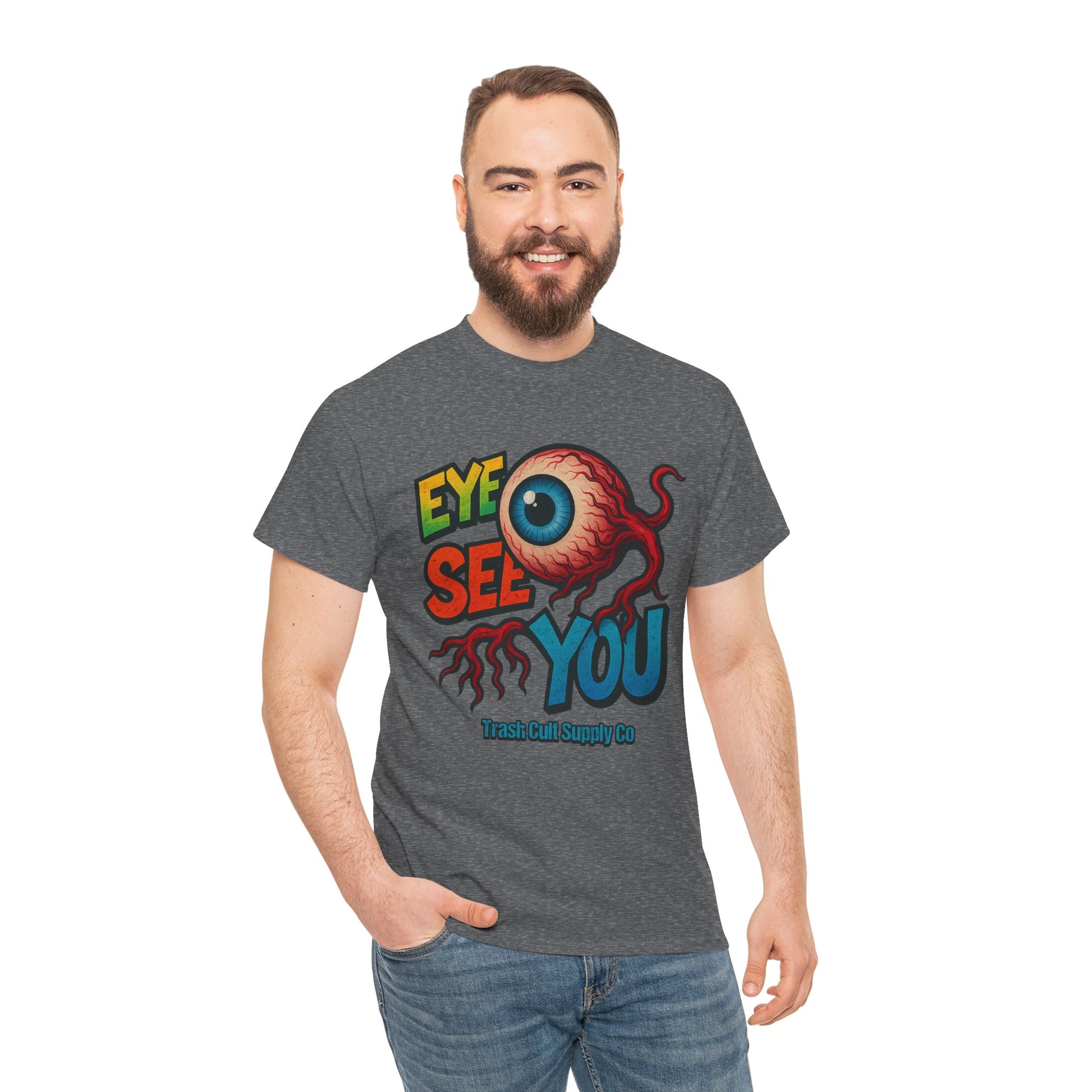 Eye See You Shirt – Creepy Eyeball Graphic Tee – Gildan 5000 Unisex