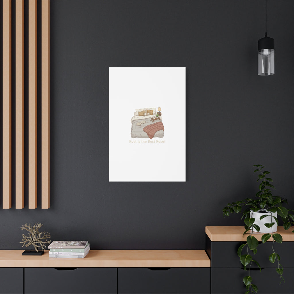 Rest is the Best Reset Canvas | sleepy humor, restful vibes