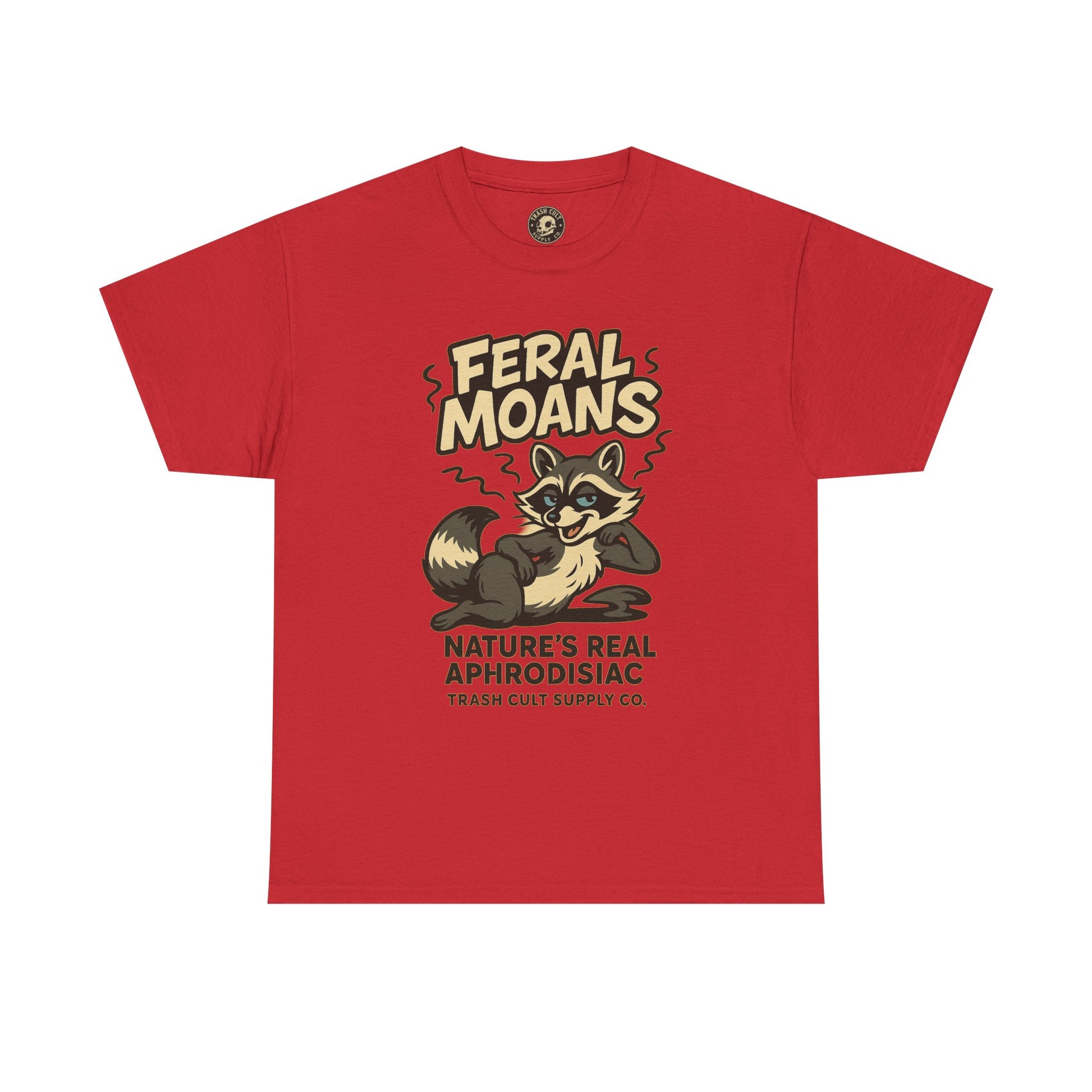 Feral Moans Unisex Heavy Cotton Tee, Funny Graphic Tee, Animal Lover Shirt, Casual Wear, Gift for Nature Enthusiasts