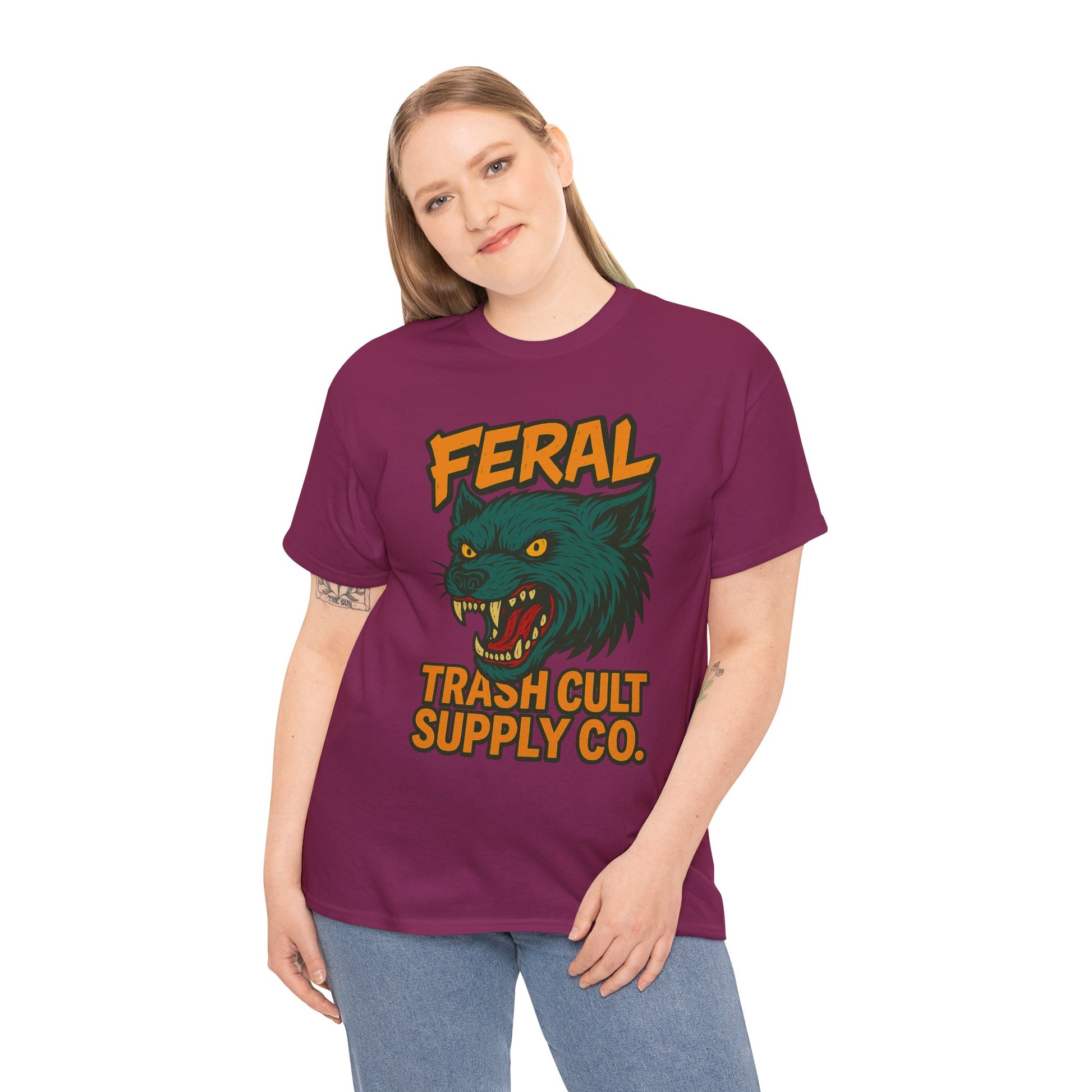 FERAL Wolverine Shirt – Trash Cult Graffiti Tee (Gildan 5000)