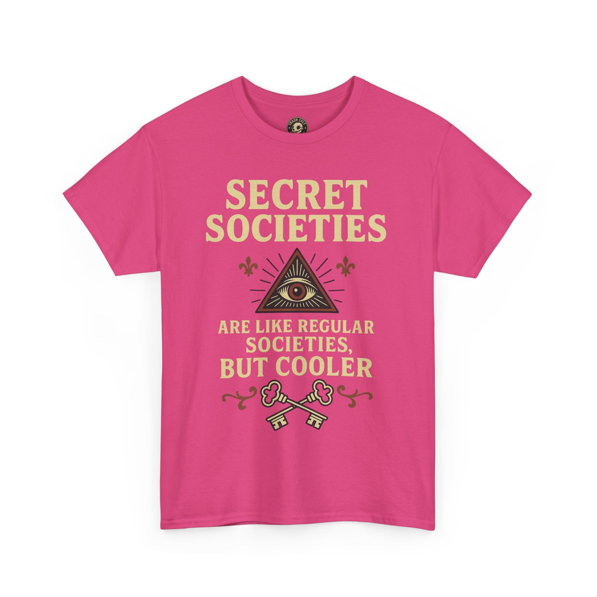 Secret Societies Shirt – Illuminati Eye Graphic Tee – Gildan 5000 Soft Cotton – Trash Cult Vintage Design