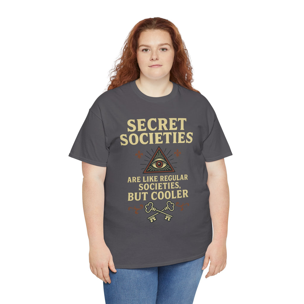 Secret Societies Shirt – Illuminati Eye Graphic Tee – Gildan 5000 Soft Cotton – Trash Cult Vintage Design