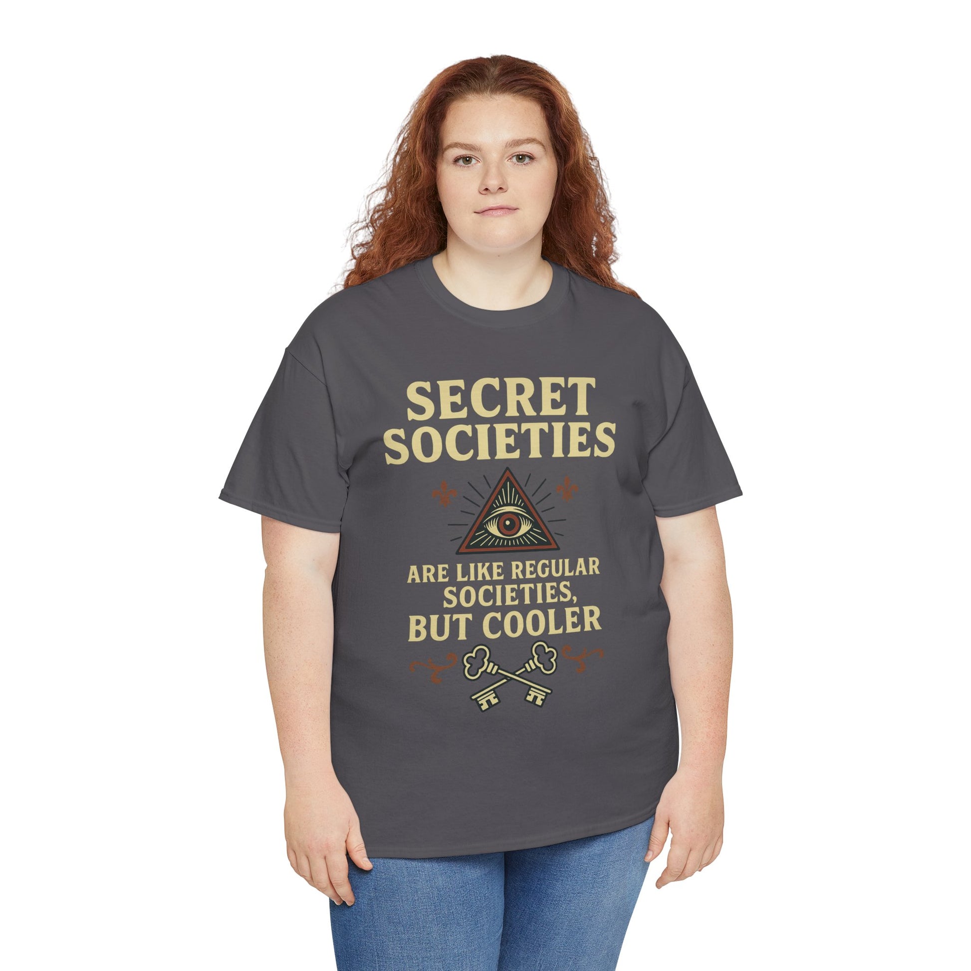 Secret Societies Shirt – Illuminati Eye Graphic Tee – Gildan 5000 Soft Cotton – Trash Cult Vintage Design