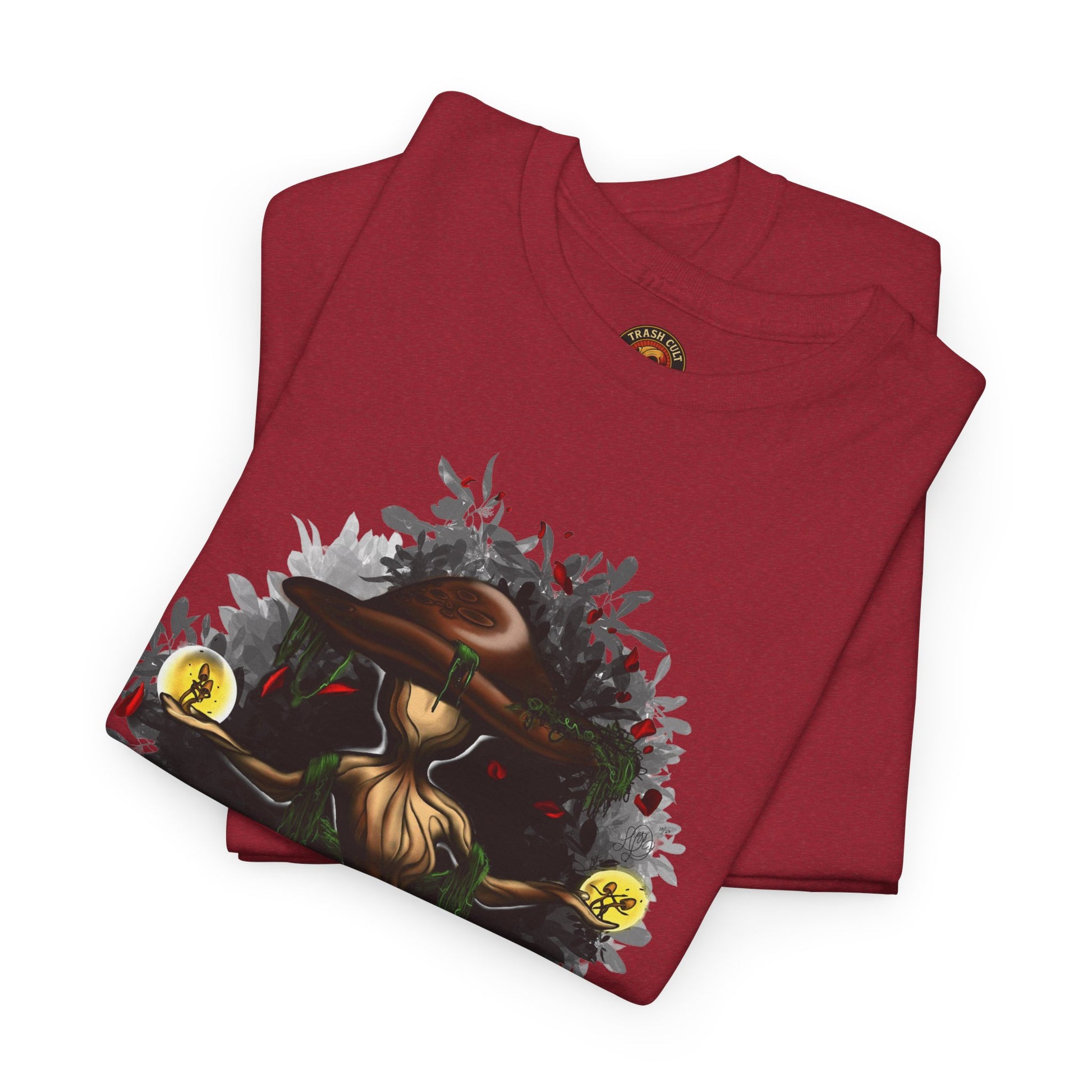 Mushroom Spirit T-Shirt – Lara Davenport x Trash Cult Supply Co. Collab (Gildan 5000)