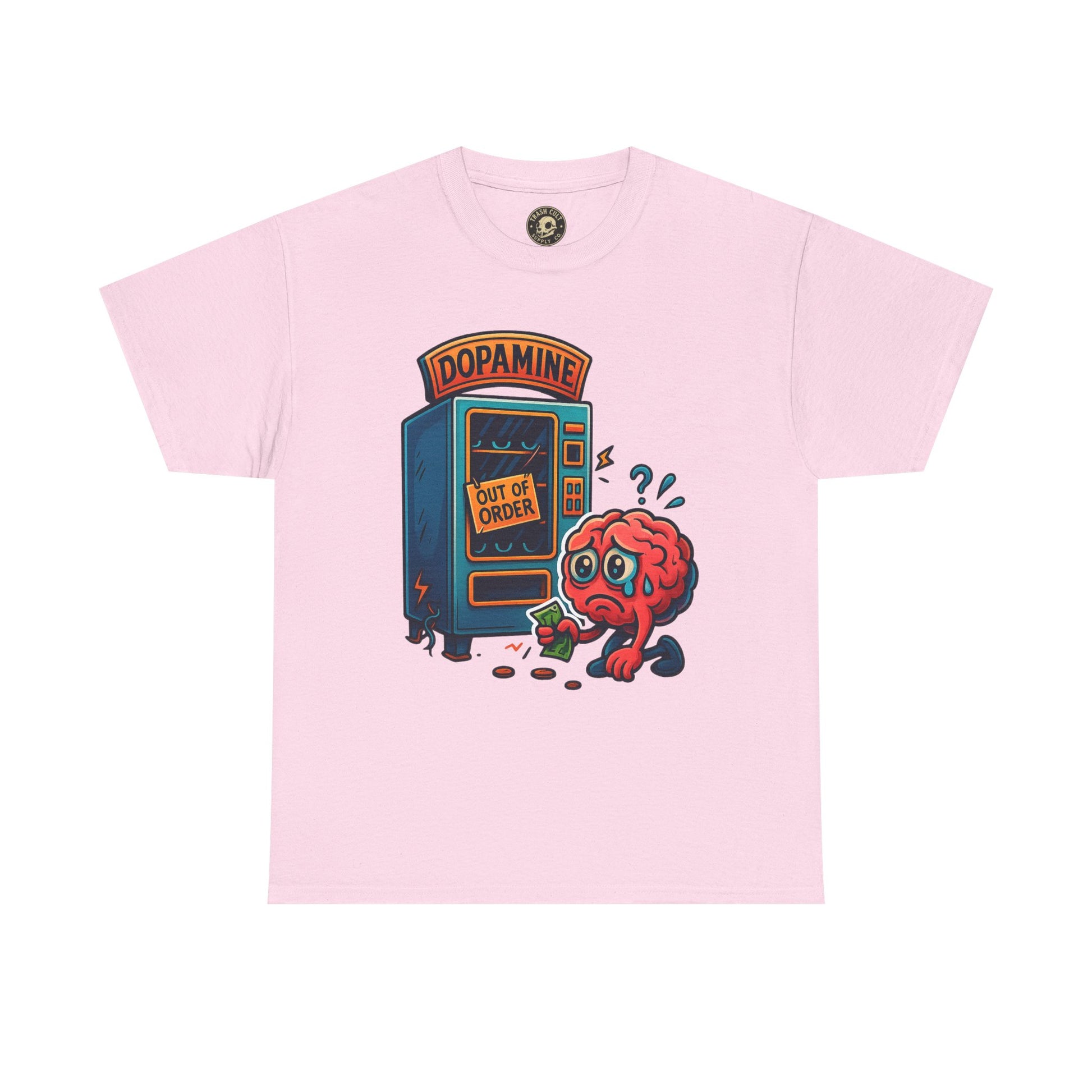 Dopamine Out of Order T-Shirt – Funny Quirky Mental Health Tee | Unisex Cotton Graphic Shirt