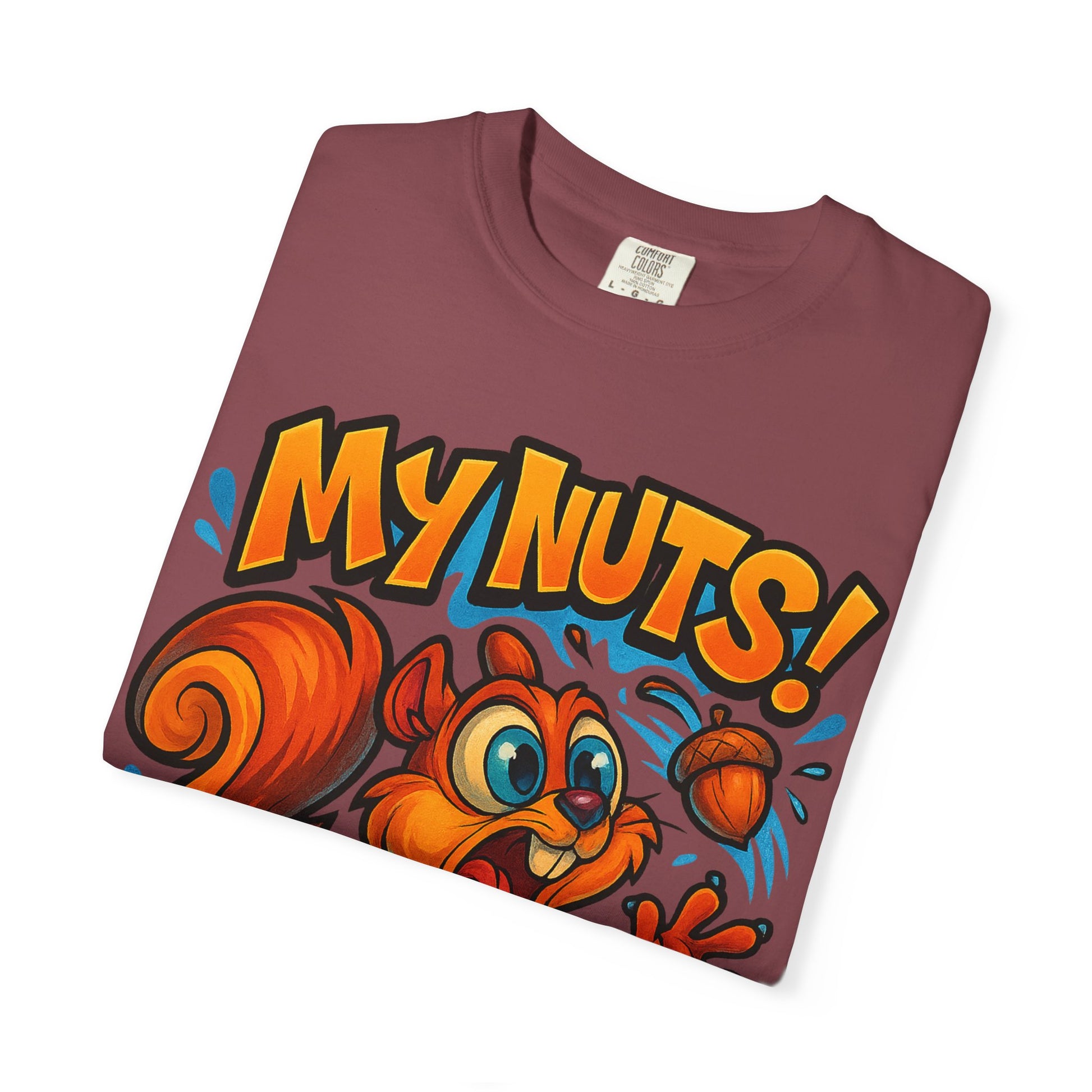 My Nuts! Squirrel Shirt – Funny New School Tattoo Style Tee | Gildan 5000