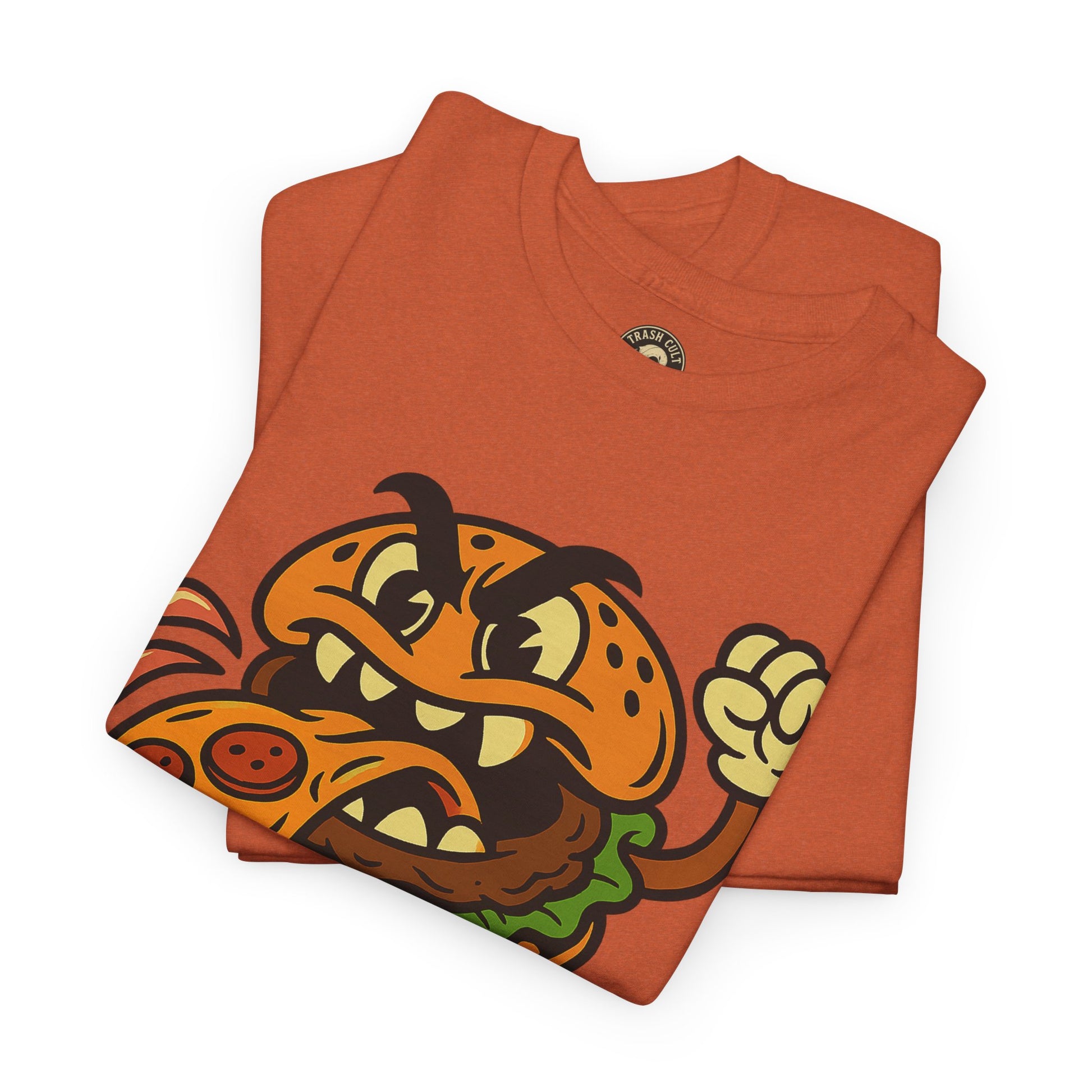 Angry Burger Pizza Spitter Tee – Trash Cult Supply Co | Gildan 5000 Shirt