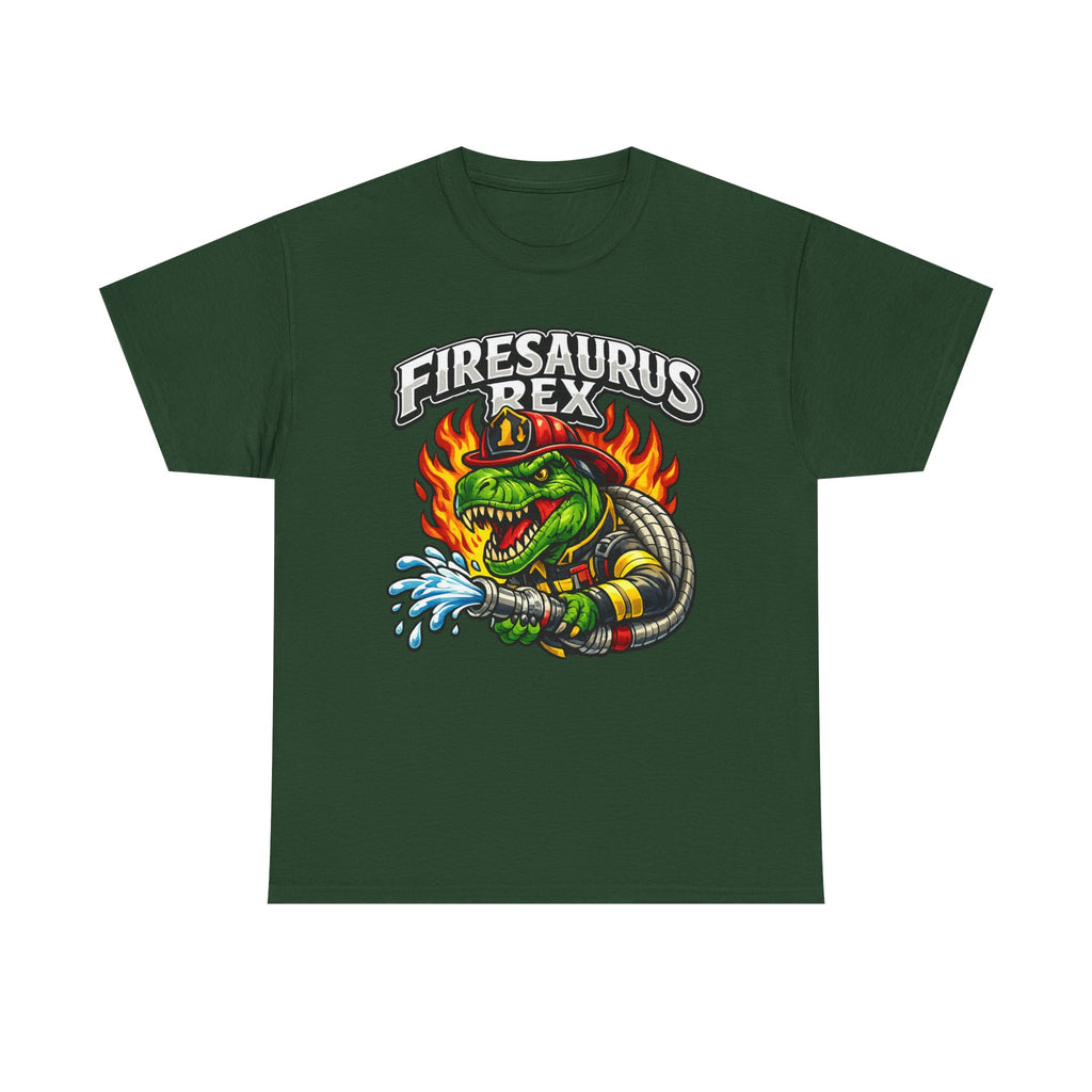 Firesaurus Rex T-Shirt — Funny Firefighter Dinosaur Tee