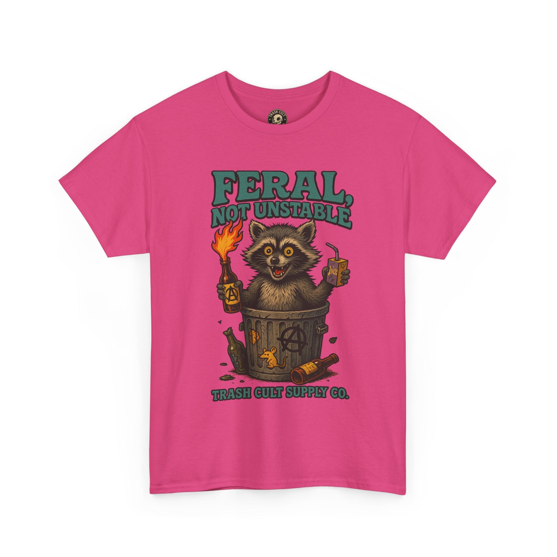 Feral Not Unstable Tee, Streetwear Tee, Graphic Shirt, Funny T-Shirt, Humor Clothing, Unique Gift