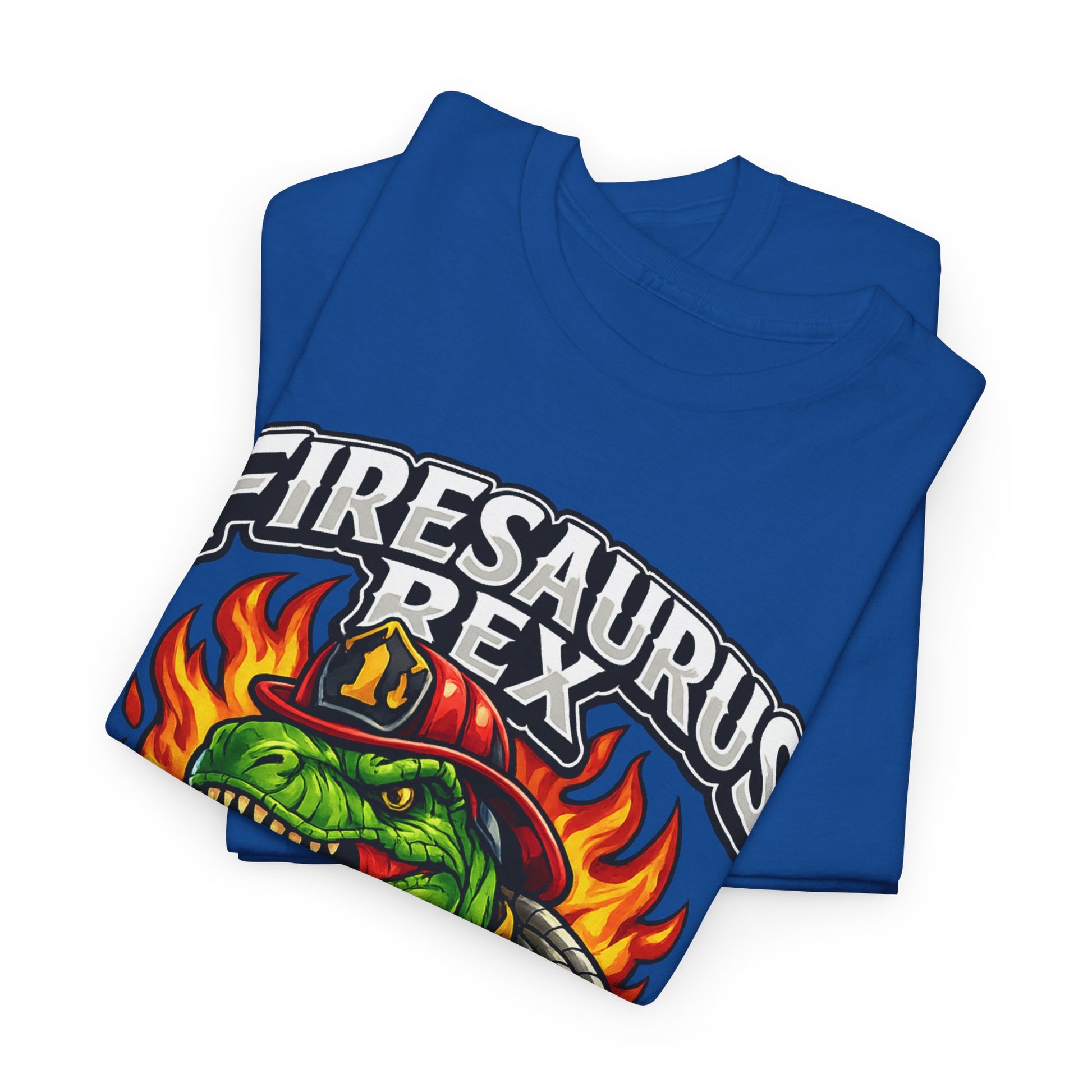 Firesaurus Rex T-Shirt — Funny Firefighter Dinosaur Tee