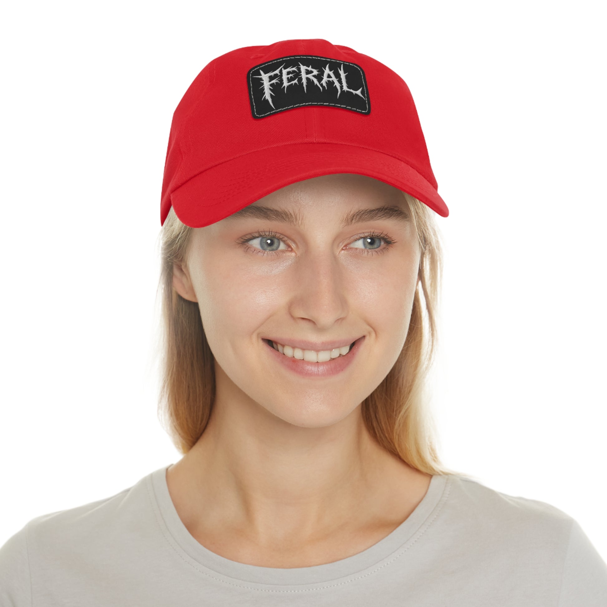 FERAL Embroidered Leather Patch Hat – Trash Cult Supply Co.