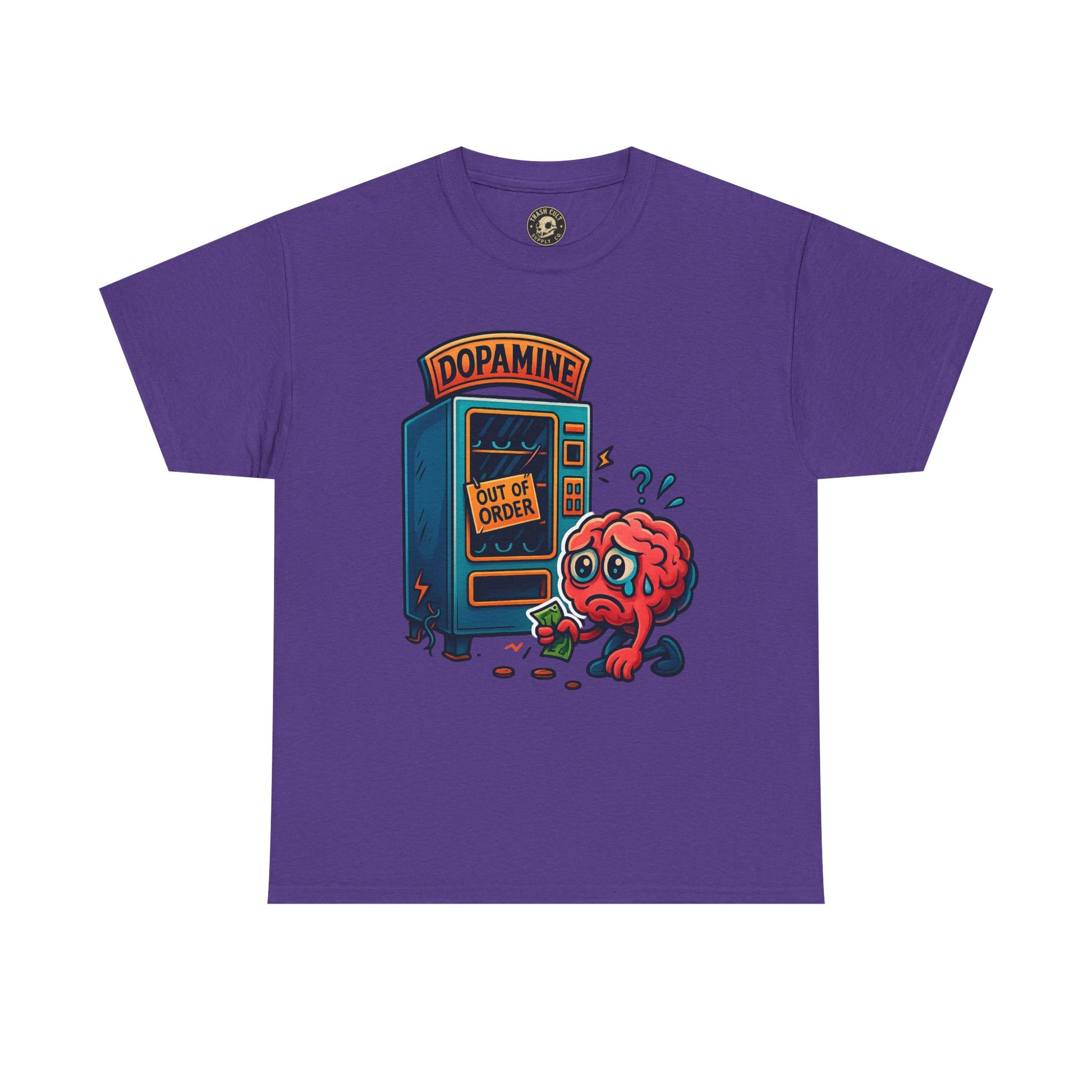 Dopamine Out of Order T-Shirt – Funny Quirky Mental Health Tee | Unisex Cotton Graphic Shirt
