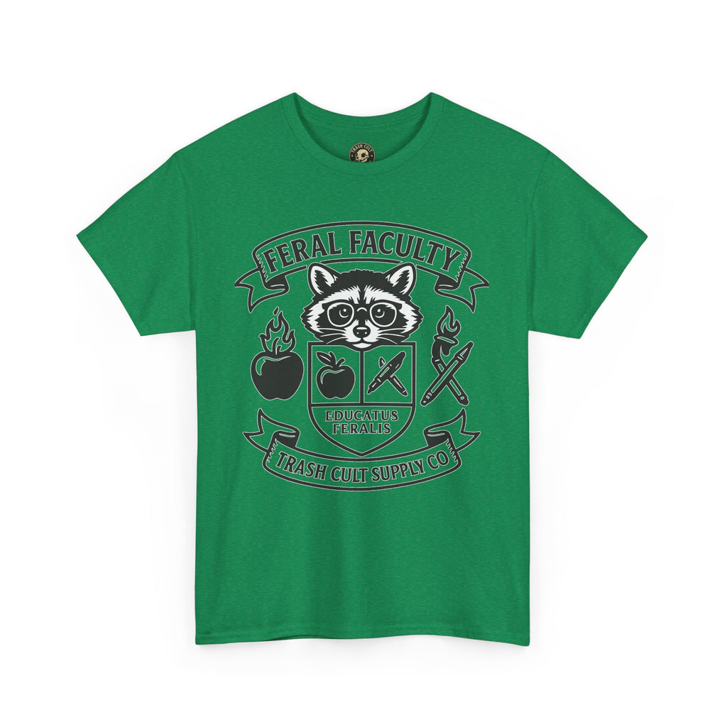 Feral Faculty Tee, Fun Teacher Shirt, Animal Lover Gift, Cool Graphic Tee, Casual Everyday Wear, Unisex Cotton T-Shirt