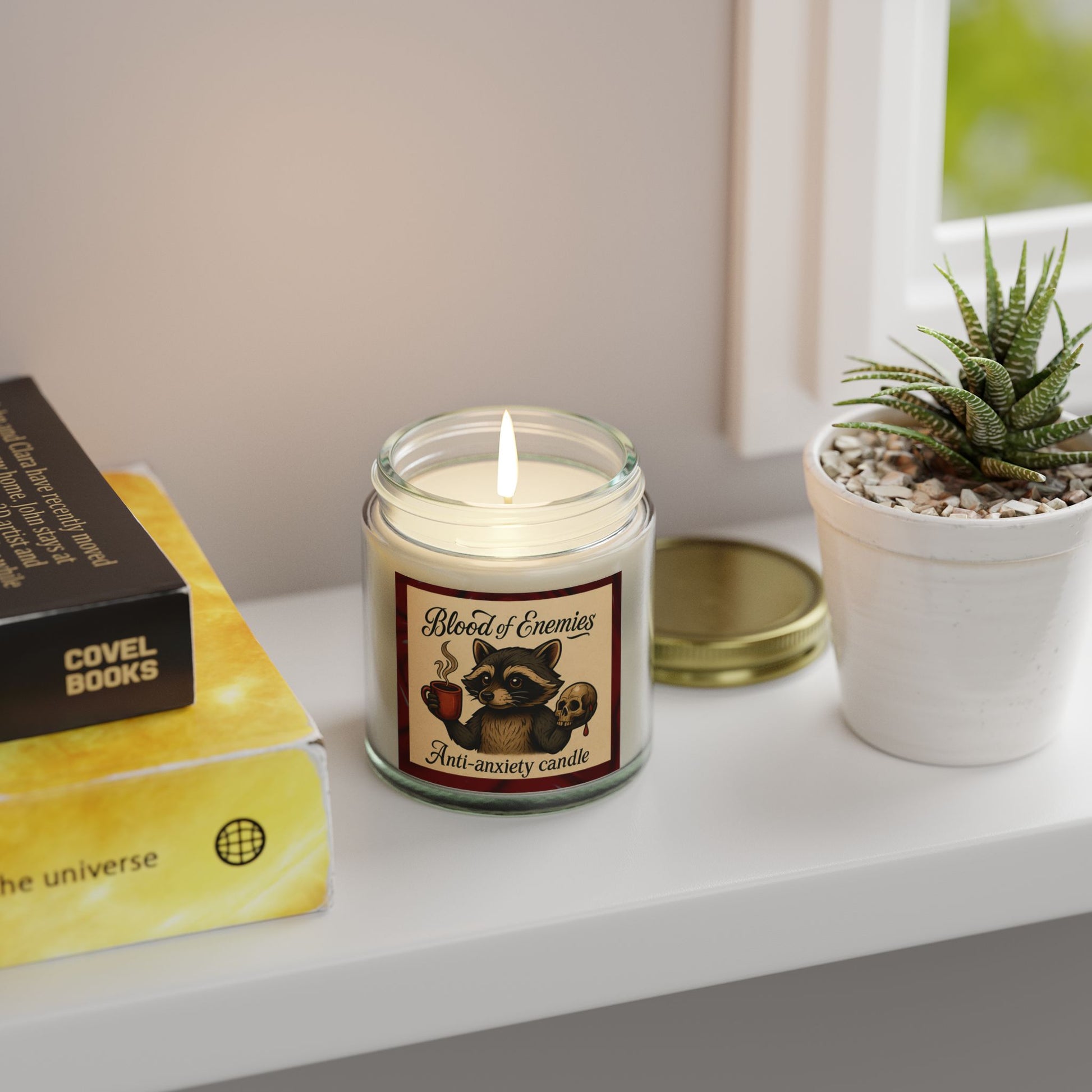 Scented Anti-Anxiety Candle | Coconut Apricot Wax | Relaxation & Self-Care | Gift for Friends & Family, Mindfulness, Meditation, Home Decor