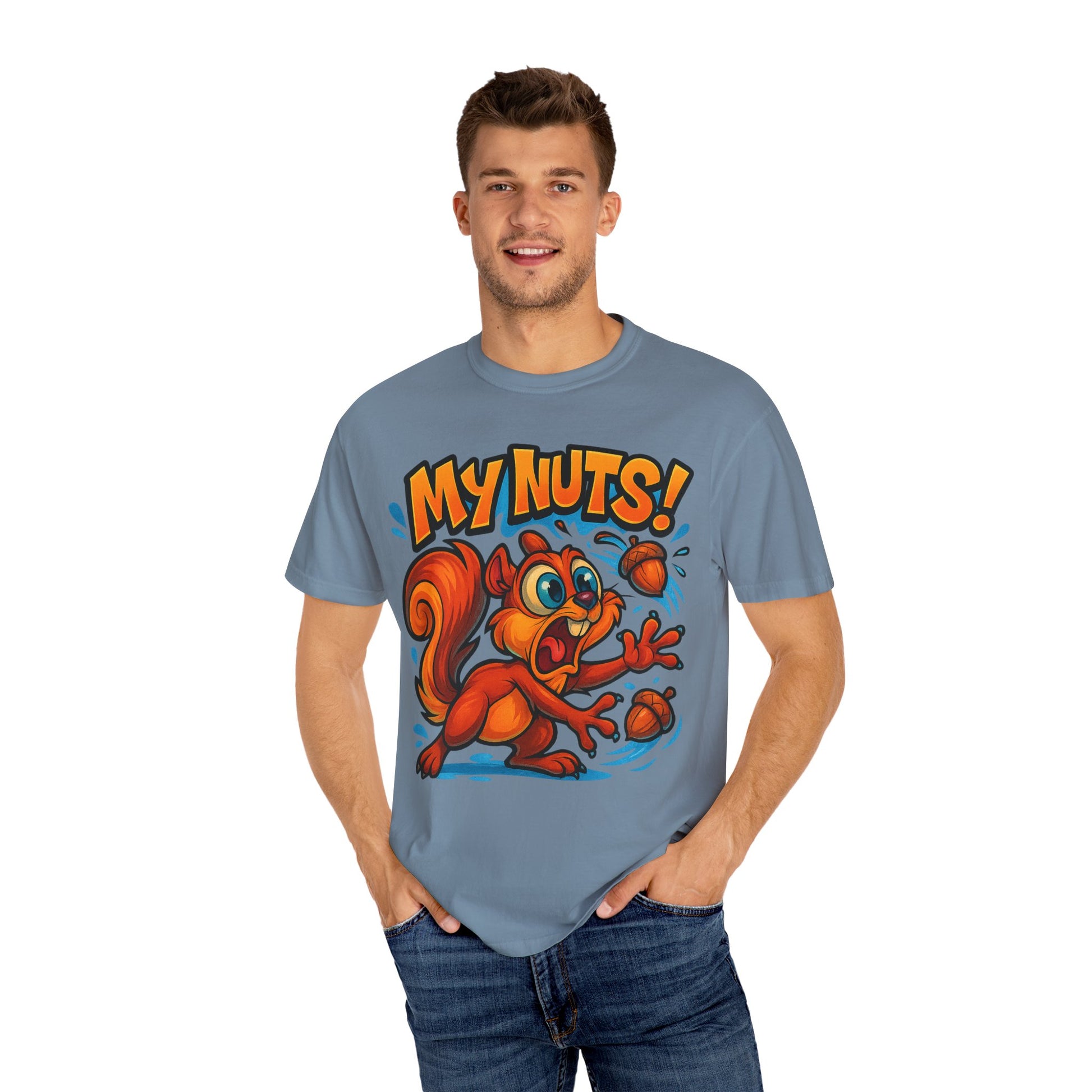 My Nuts! Squirrel Shirt – Funny New School Tattoo Style Tee | Gildan 5000