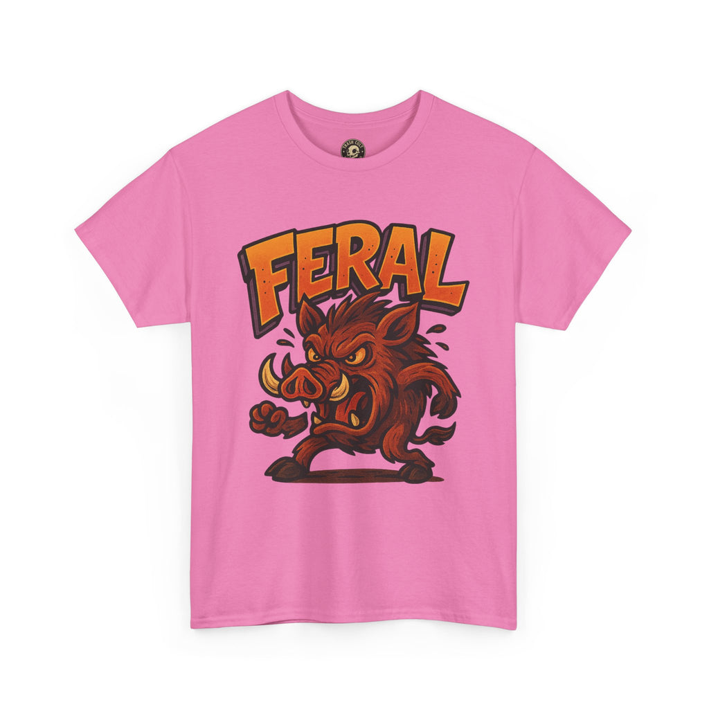 Feral Boar T-Shirt – Bold Unisex Animal Graphic Tee | Funny Cotton Shirt for Chaos Creatures
