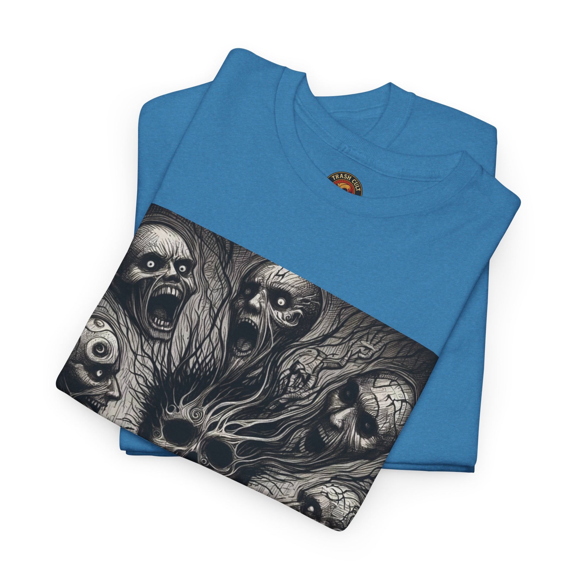 Xian Allen x Trash Cult Shirt – “Voices in the Void” | Horror Skull Scream T-Shirt