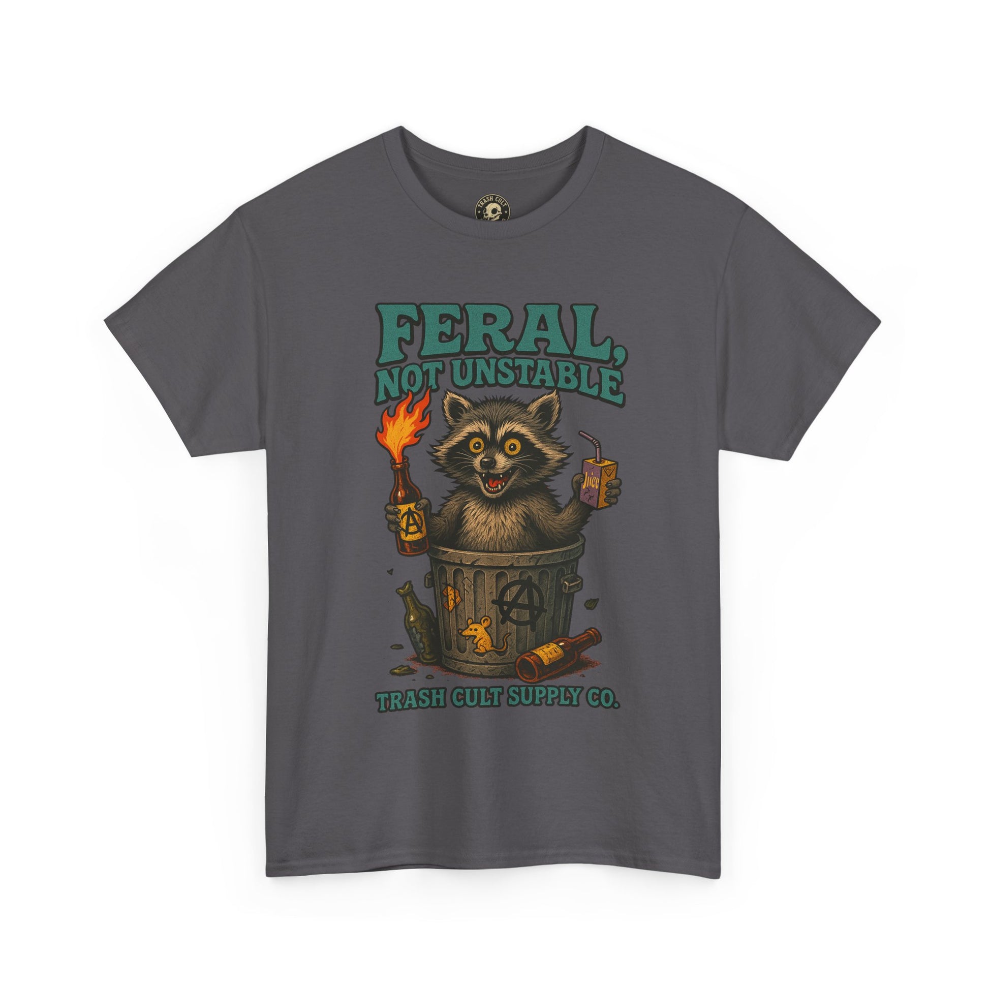 Feral Not Unstable Tee, Streetwear Tee, Graphic Shirt, Funny T-Shirt, Humor Clothing, Unique Gift