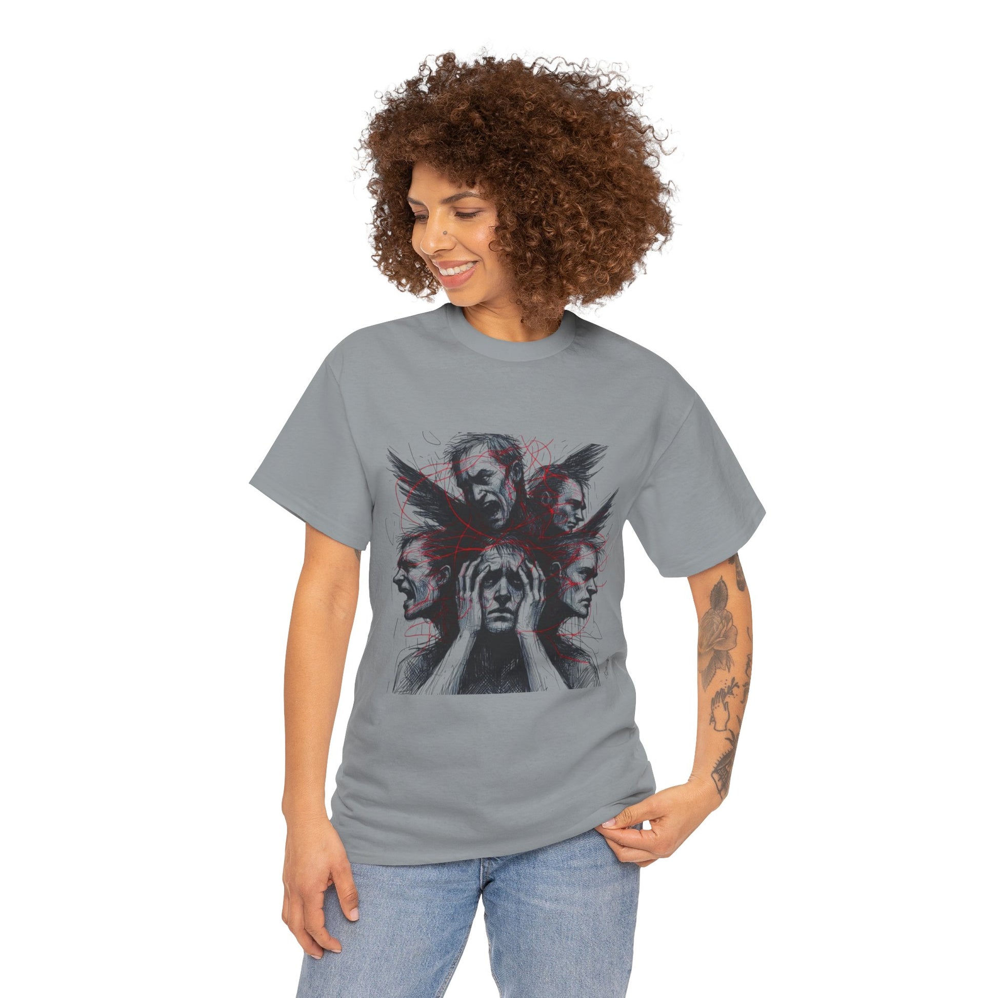 Xian Allen x Trash Cult Shirt – “Loud Inside My Head” | Dark Illustrative Art Tee