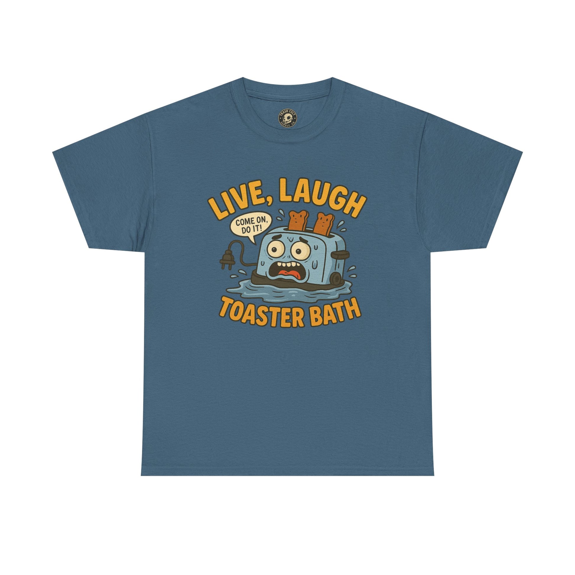 Funny Toaster Bath Tee, Humorous Unisex Shirt, Gift for Friends, Lightweight Cotton Tee, Birthday Party Outfit
