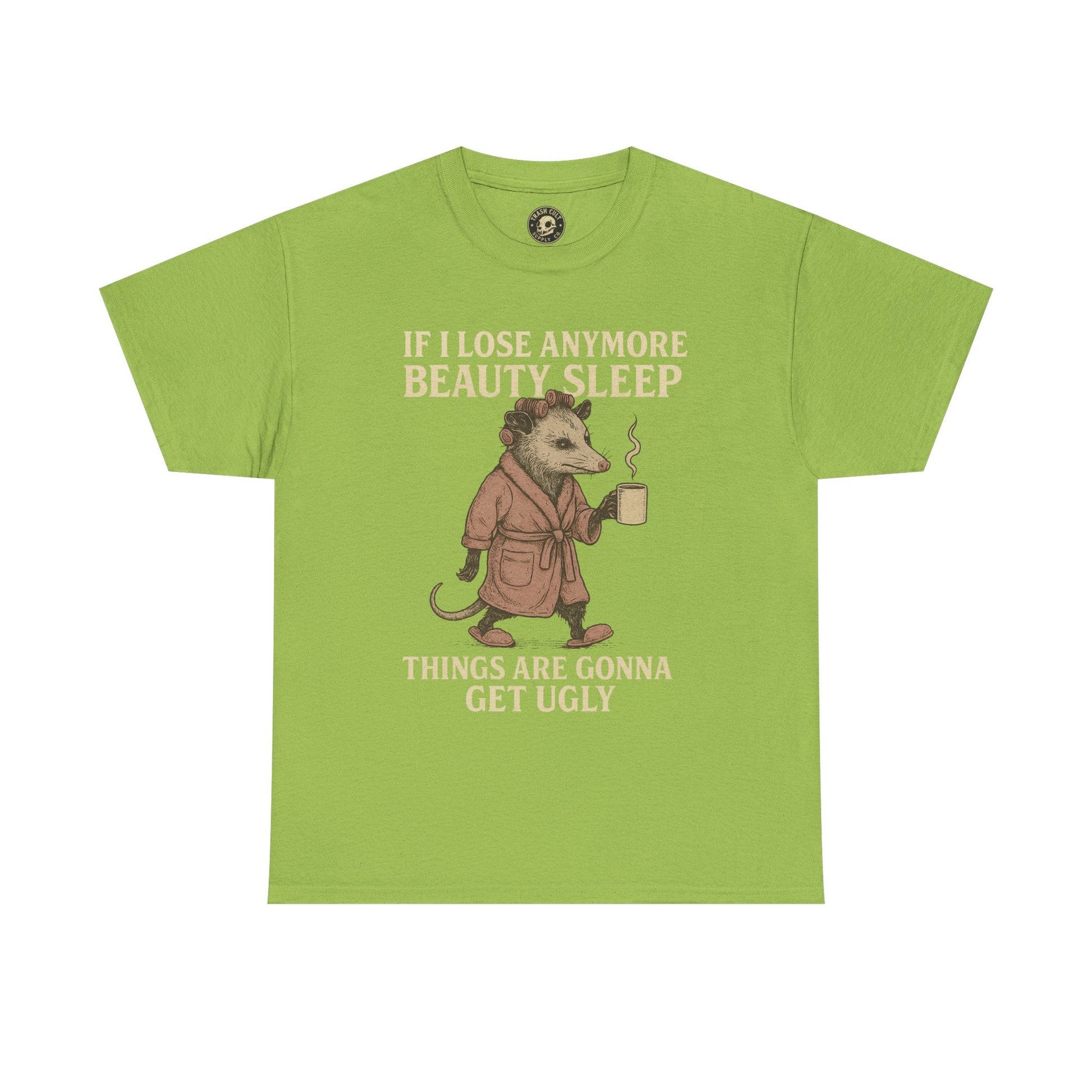 Funny Unisex Heavy Cotton Tee - "If I Lose Anymore Beauty Sleep, Things Are Gonna Get Ugly" - Gift, Sleepwear, Humor, Casual Wear, [...]
